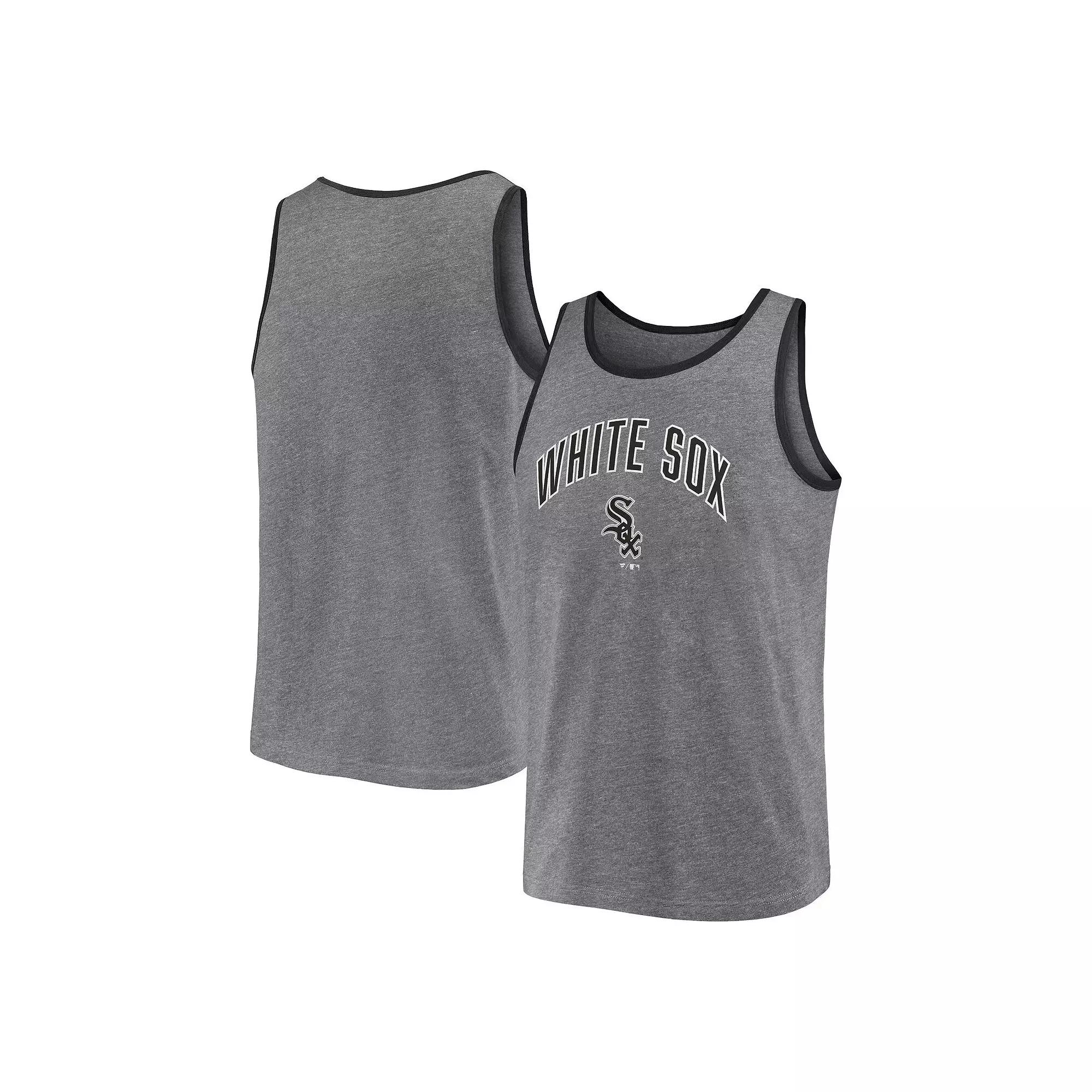 Men's Fanatics Branded Heather Gray Chicago White Sox Primary Tank Top,  Product Image