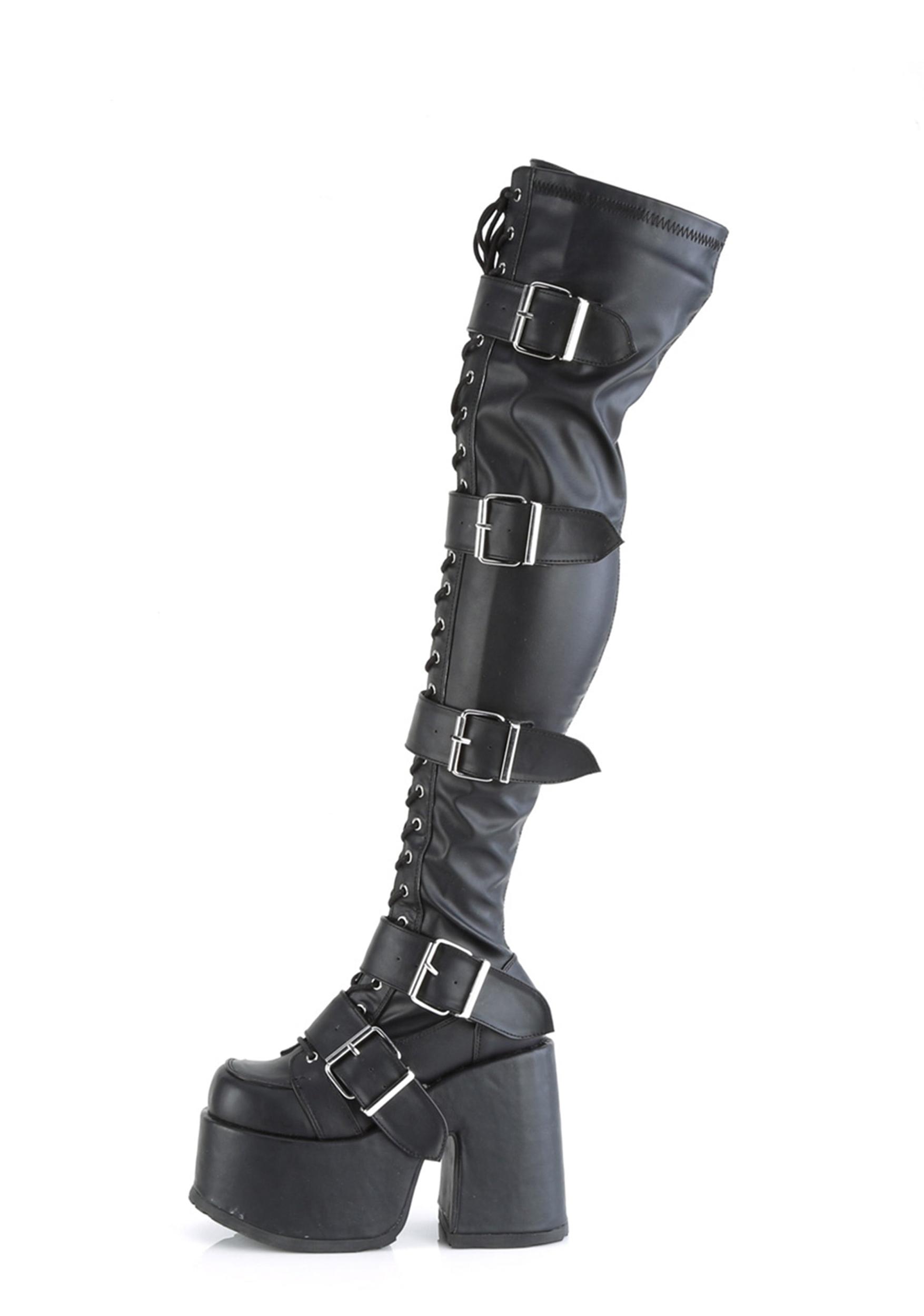 Camel-305 Thigh High Boots Product Image