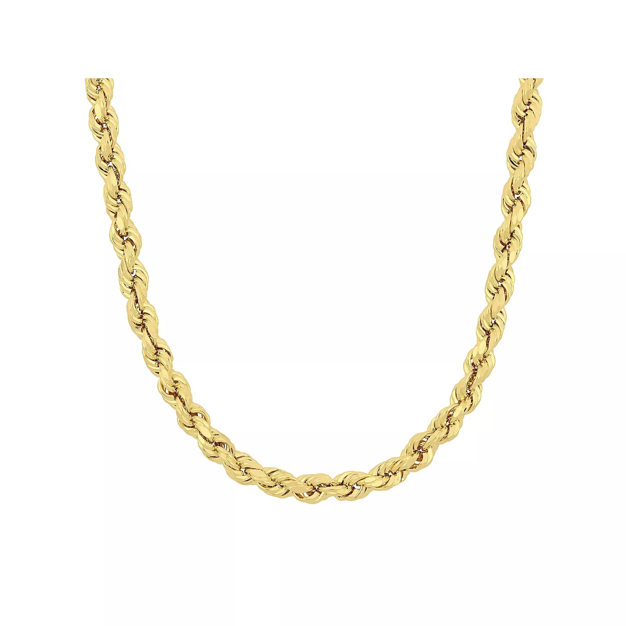 Stella Grace 14k Gold Rope Chain Necklace, Men's,  Product Image