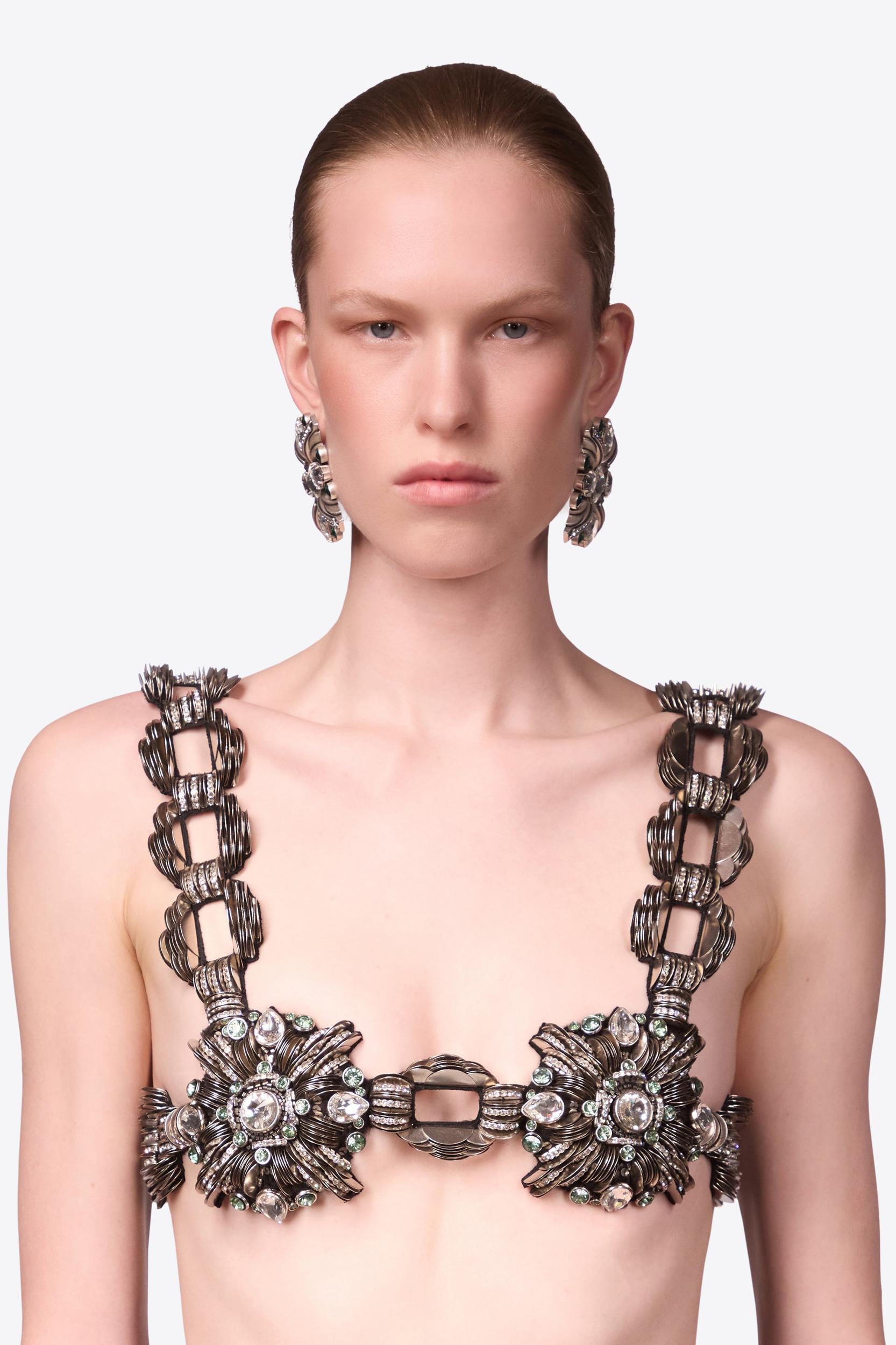 Crystal Brooch Earrings Product Image