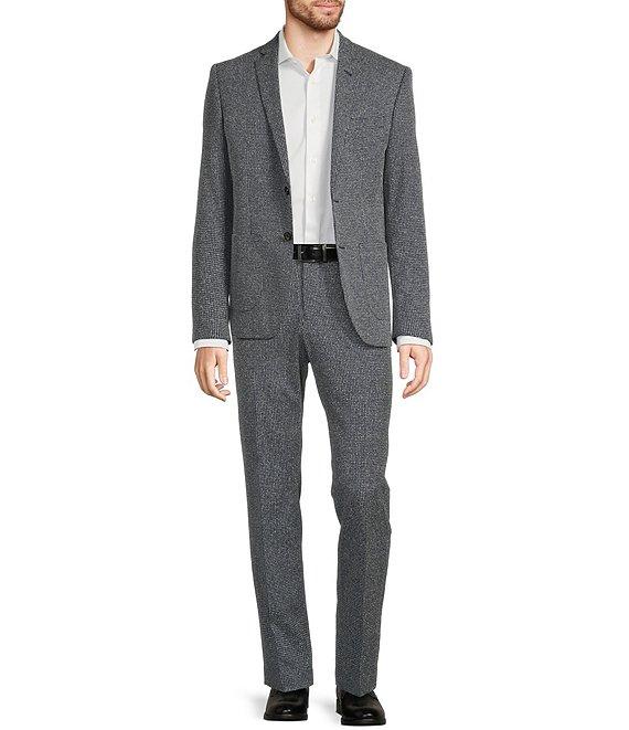 Murano Alex Slim Fit Check Flat Front Suit Separates Dress Pants Product Image