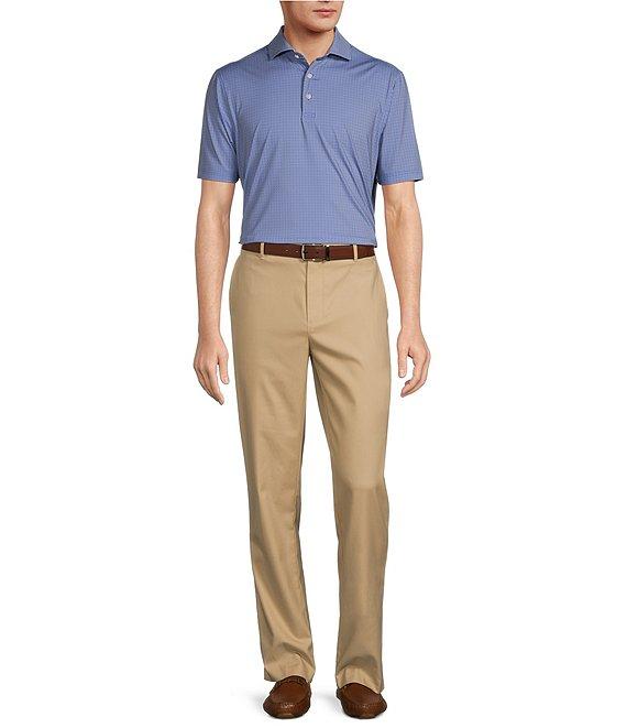 Hart Schaffner Marx Luxury Performance Short Sleeve Geo Floral Polo Shirt Product Image