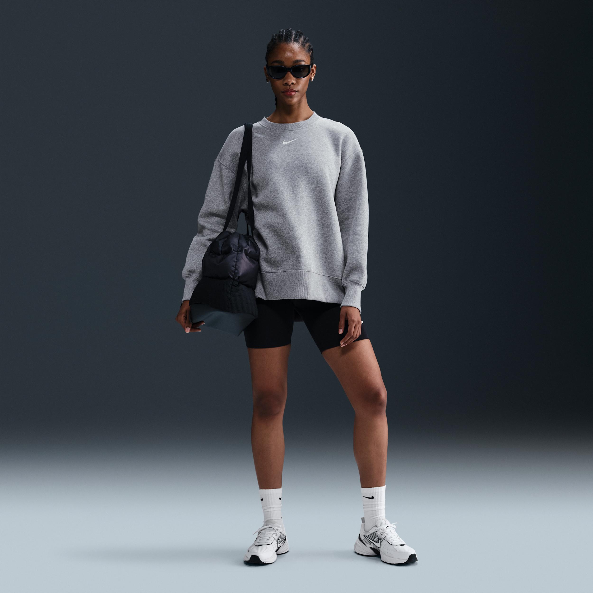 Womens Nike Sportswear Phoenix Fleece Oversized Crew-Neck Sweatshirt | FZ4270-063 Product Image