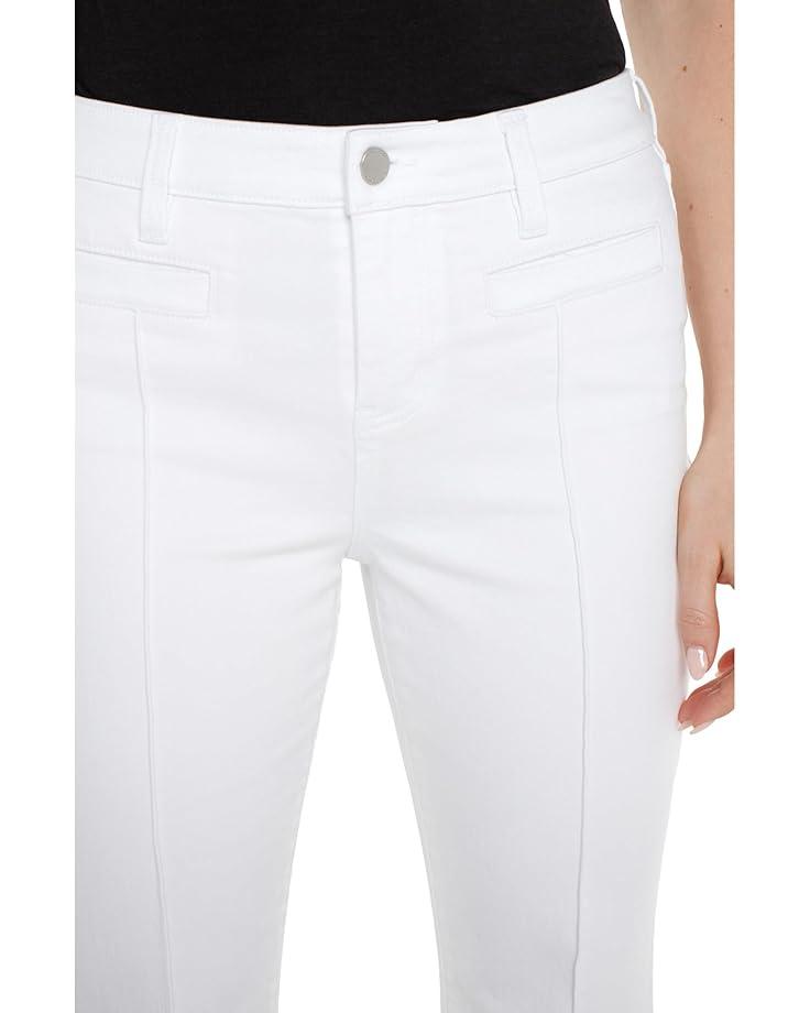 Hannah Crop Flare Jean 25.5in Inseam in White Product Image