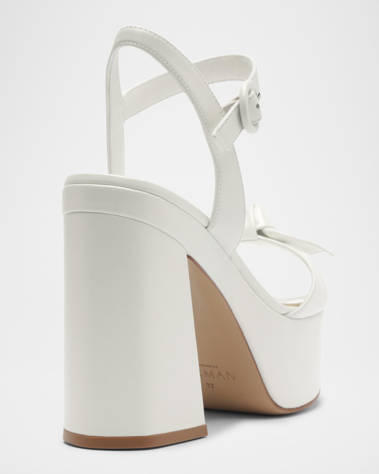 Clarita Flare Platform Bridal Sandals Product Image