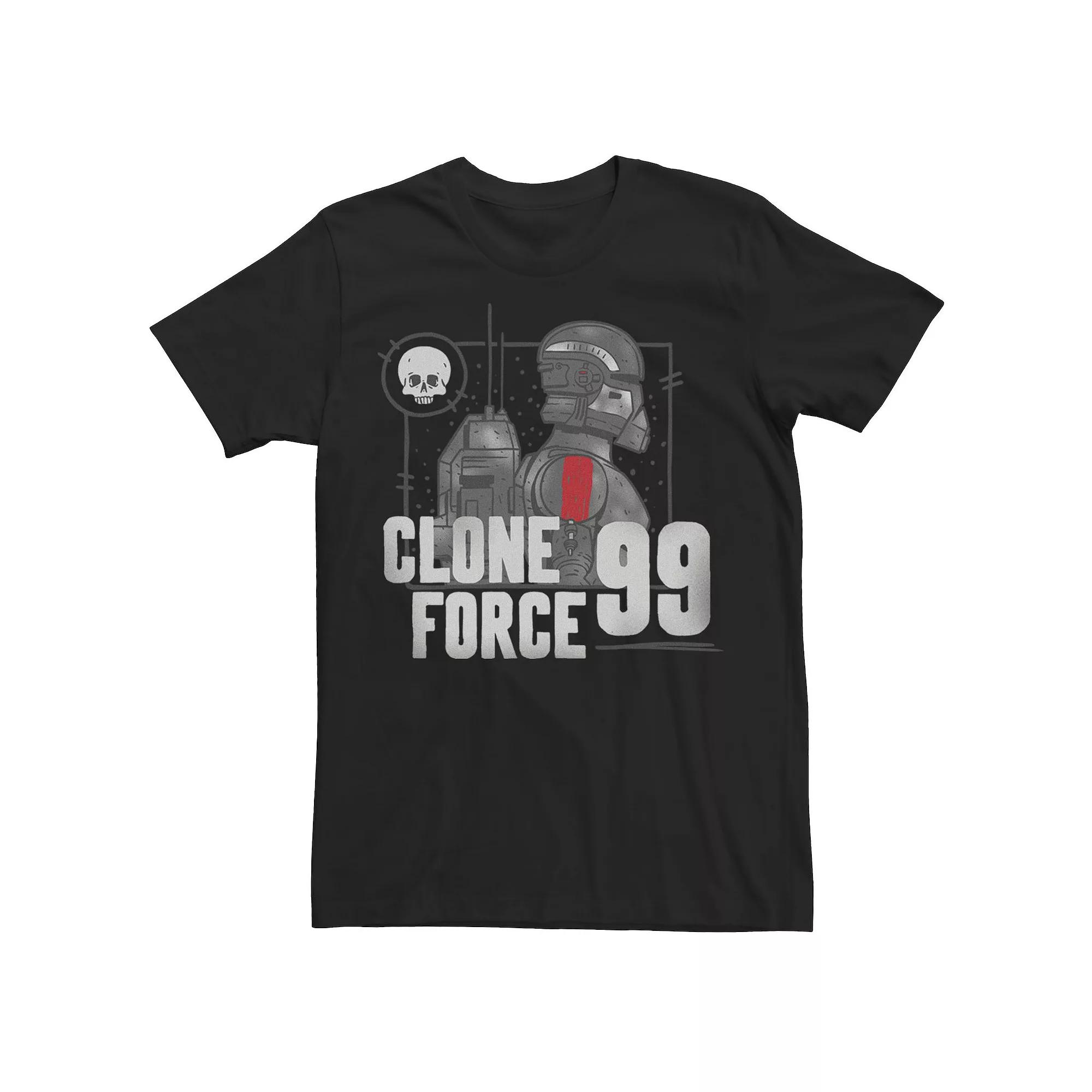 Men's Star Wars The Bad Batch Clone Force 99 Greyscale Portrait Tee,  Product Image