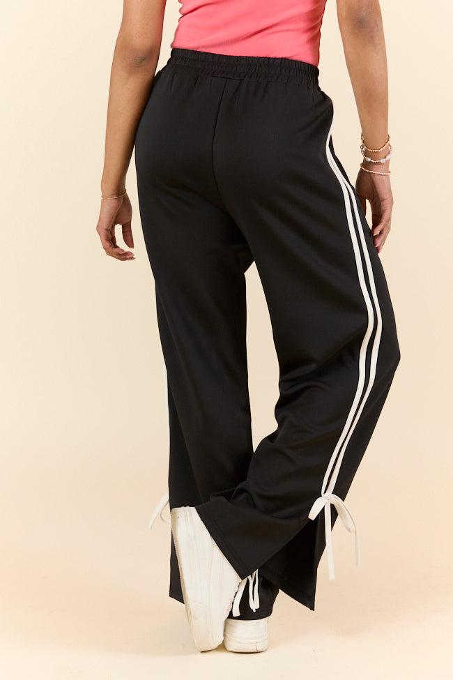Push The Limits Black Bow Detail Track Pants SALE Product Image
