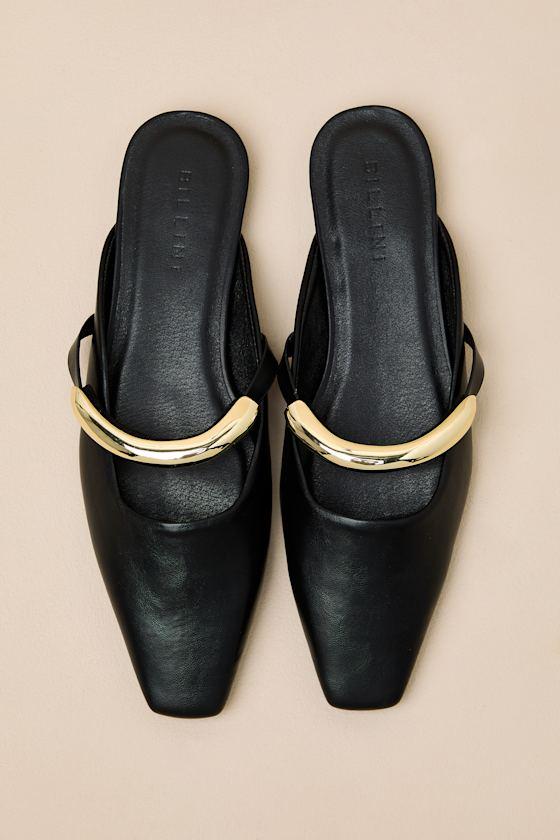 Mercer Black Mule Flats Product Image