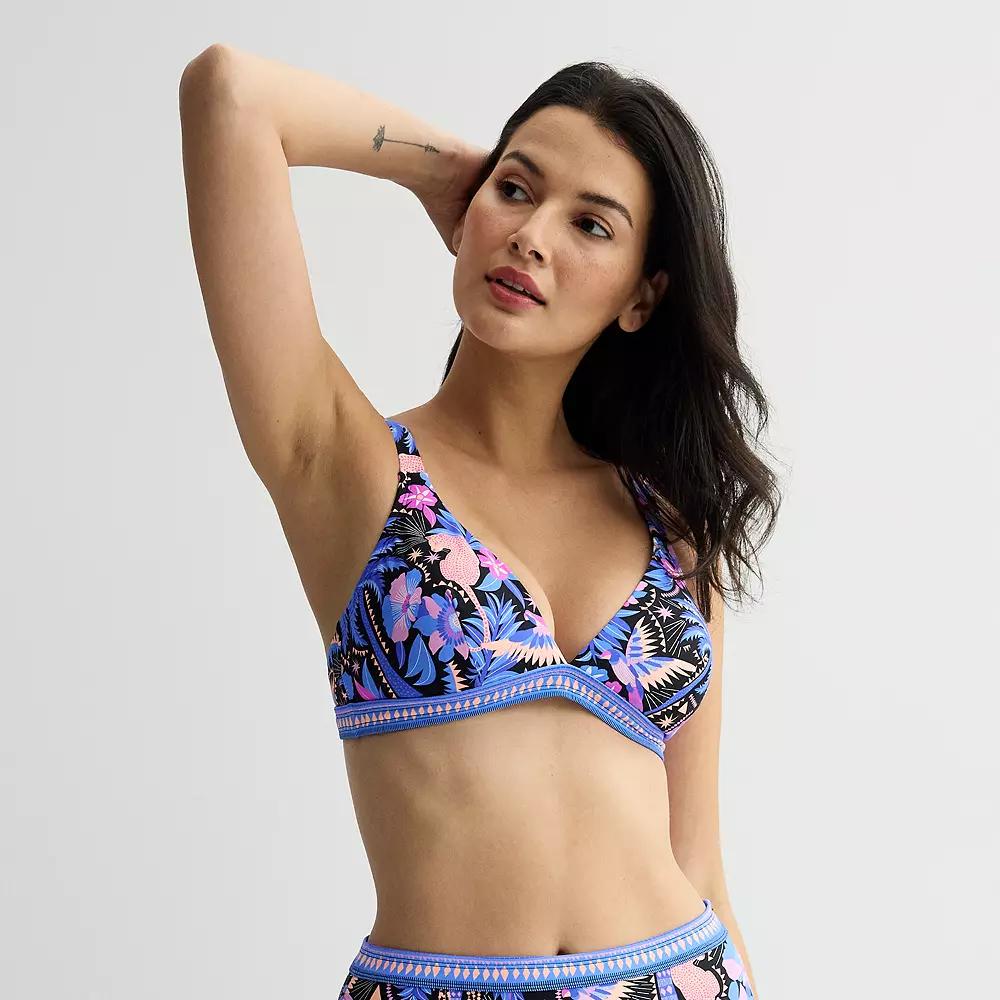 Women's Freshwater Banded Bralette Swim Top, Size: Small, Havana Tropic Product Image