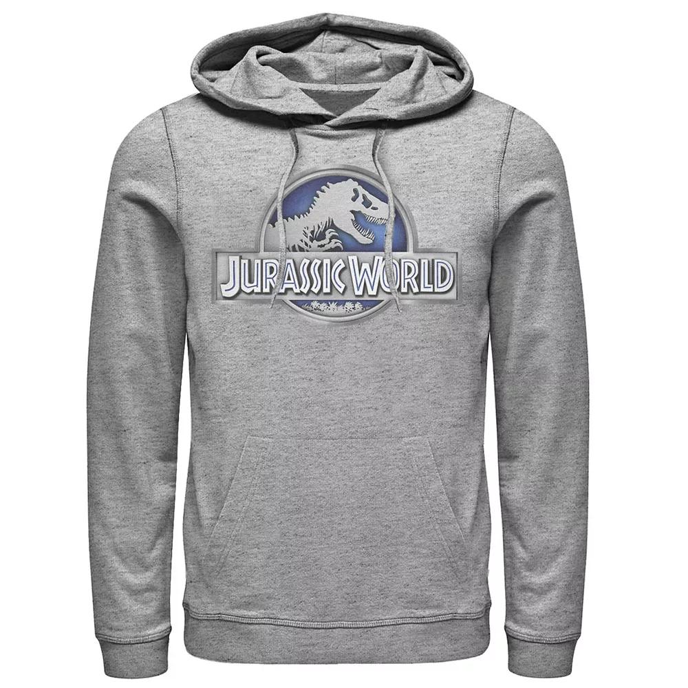 Men's Jurassic World Classic Metal Coin Logo Graphic Pullover Hoodie,  Product Image