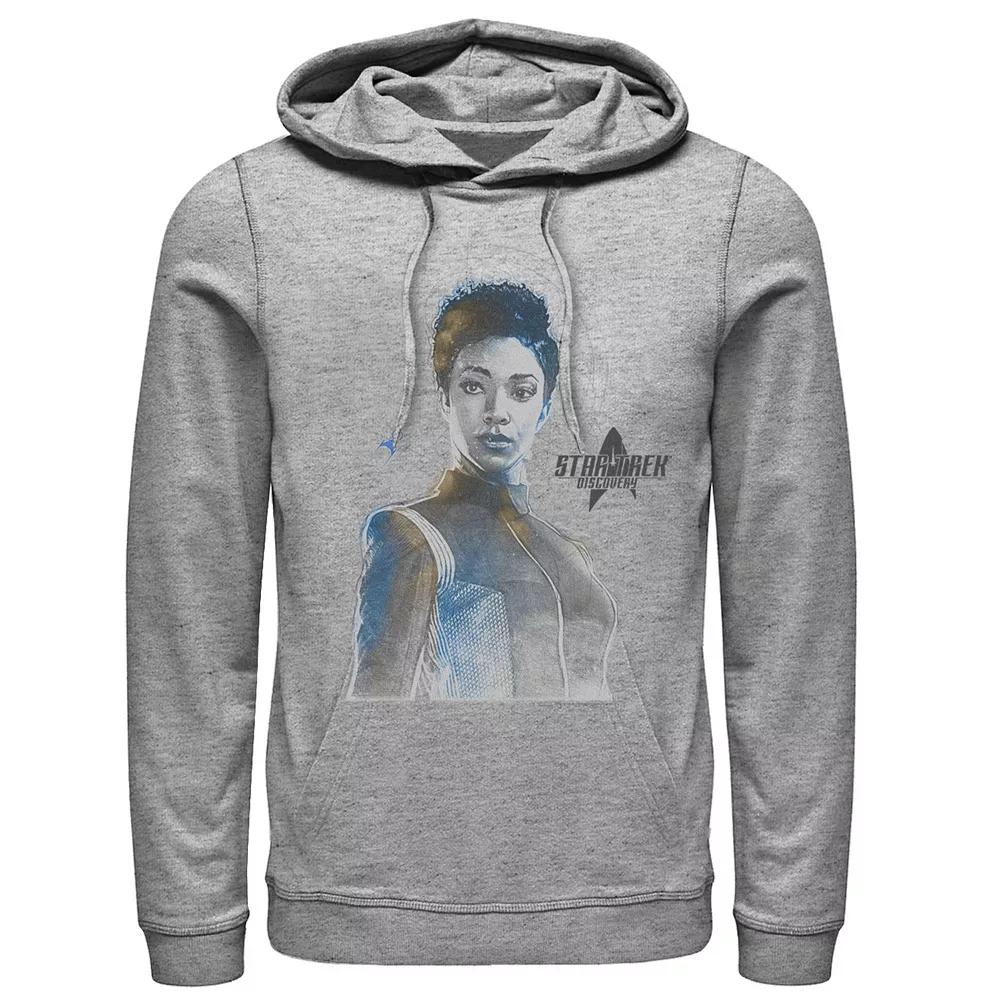 Men's Star Trek Discovery Michael Burnham Water Color Sketch Hoodie,  Product Image