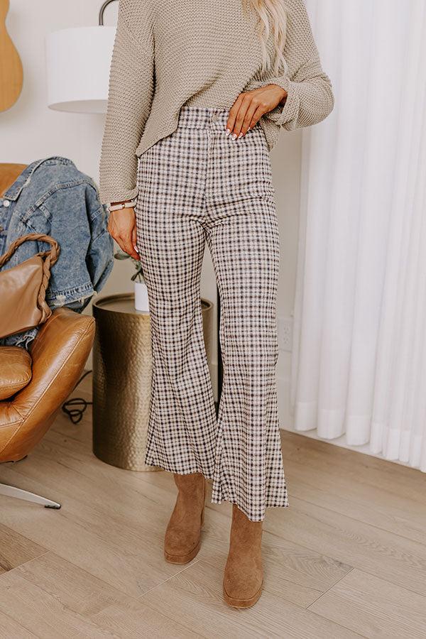 The Vesca High Waist Plaid Flare Product Image
