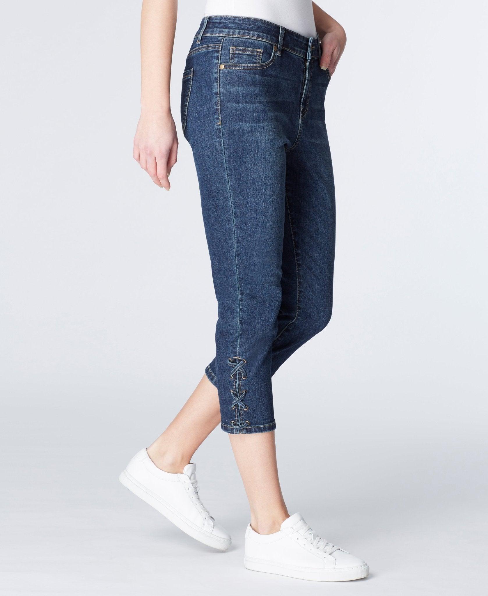 Signature Capri With Side Slit And Lace Product Image