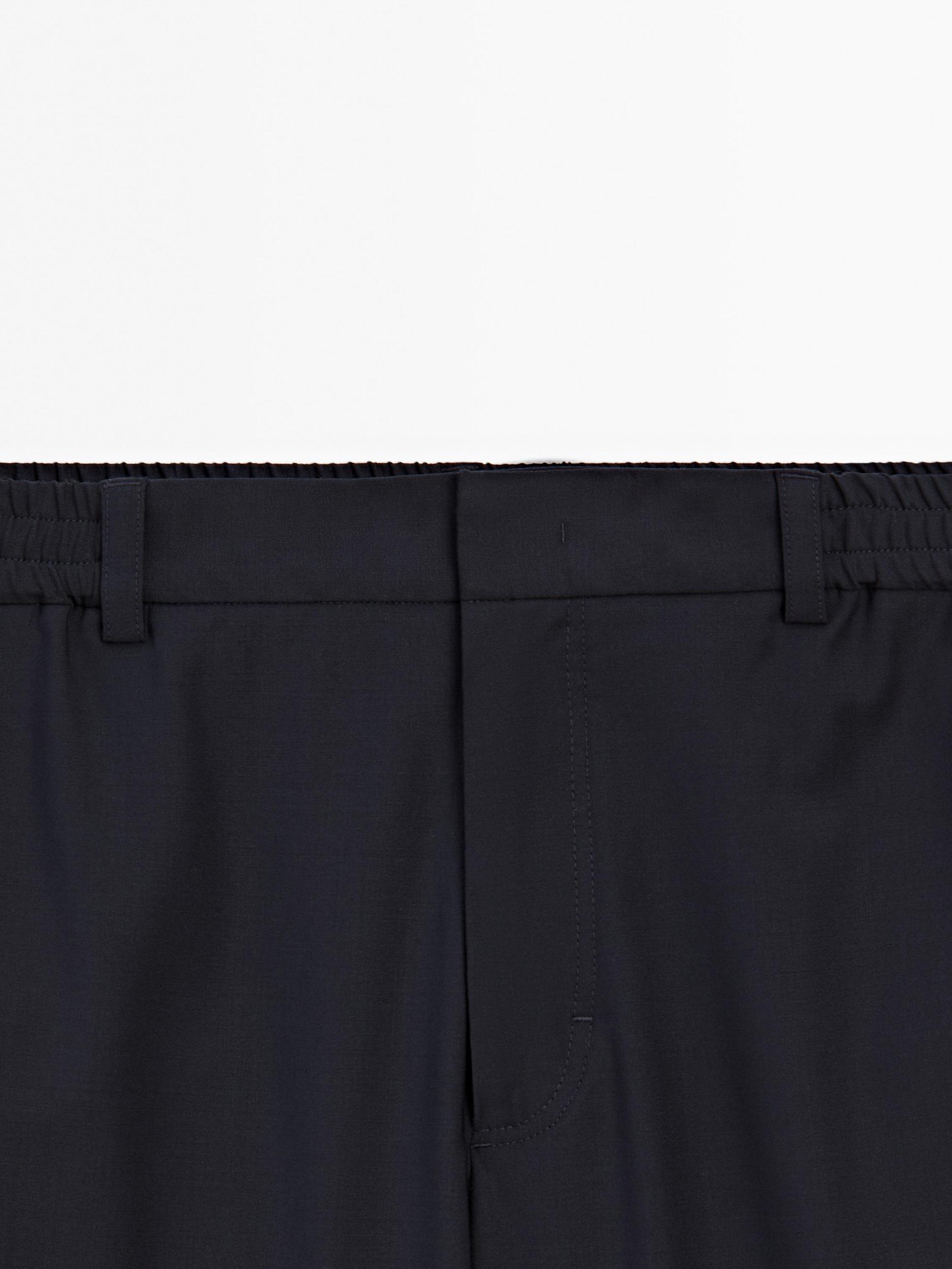 Wool blend jogger fit trousers Product Image