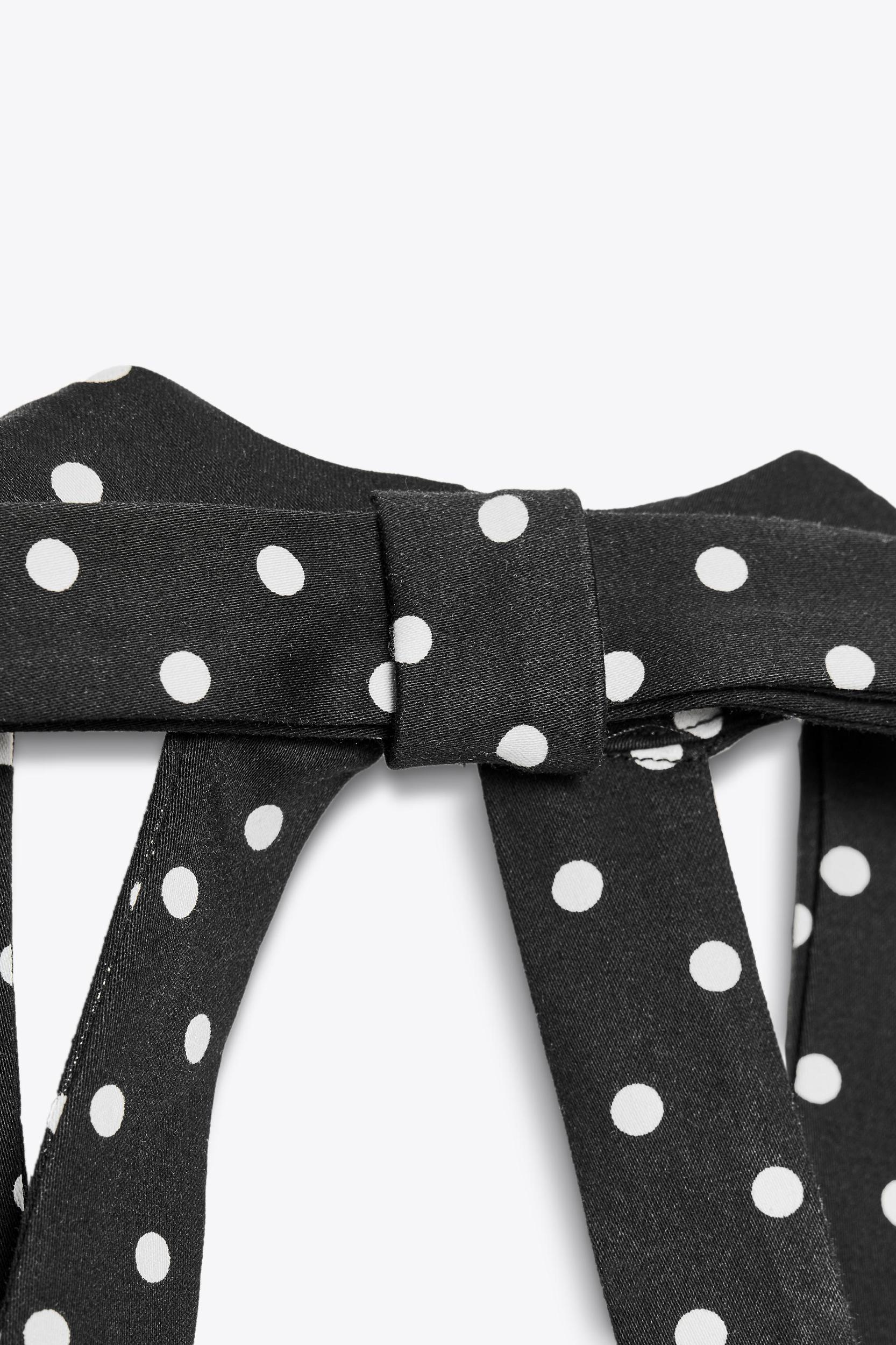 POLKA DOT HALTER MINI DRESS Product Image