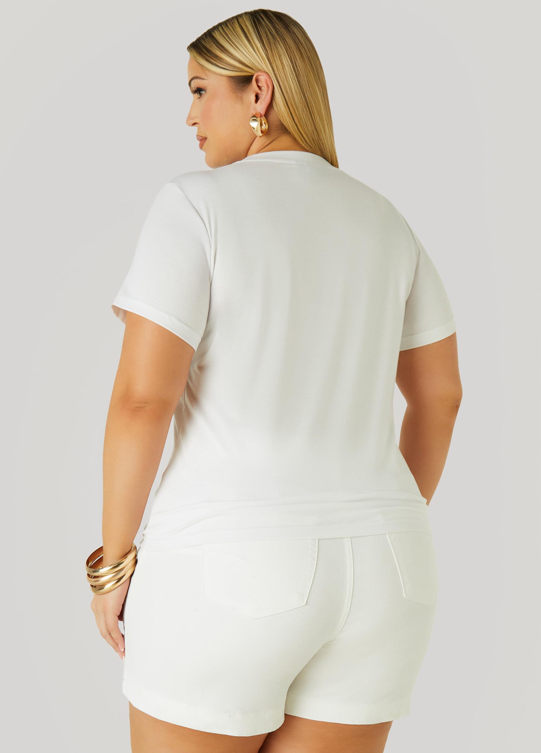 Lips Sequin Applique Tee Product Image