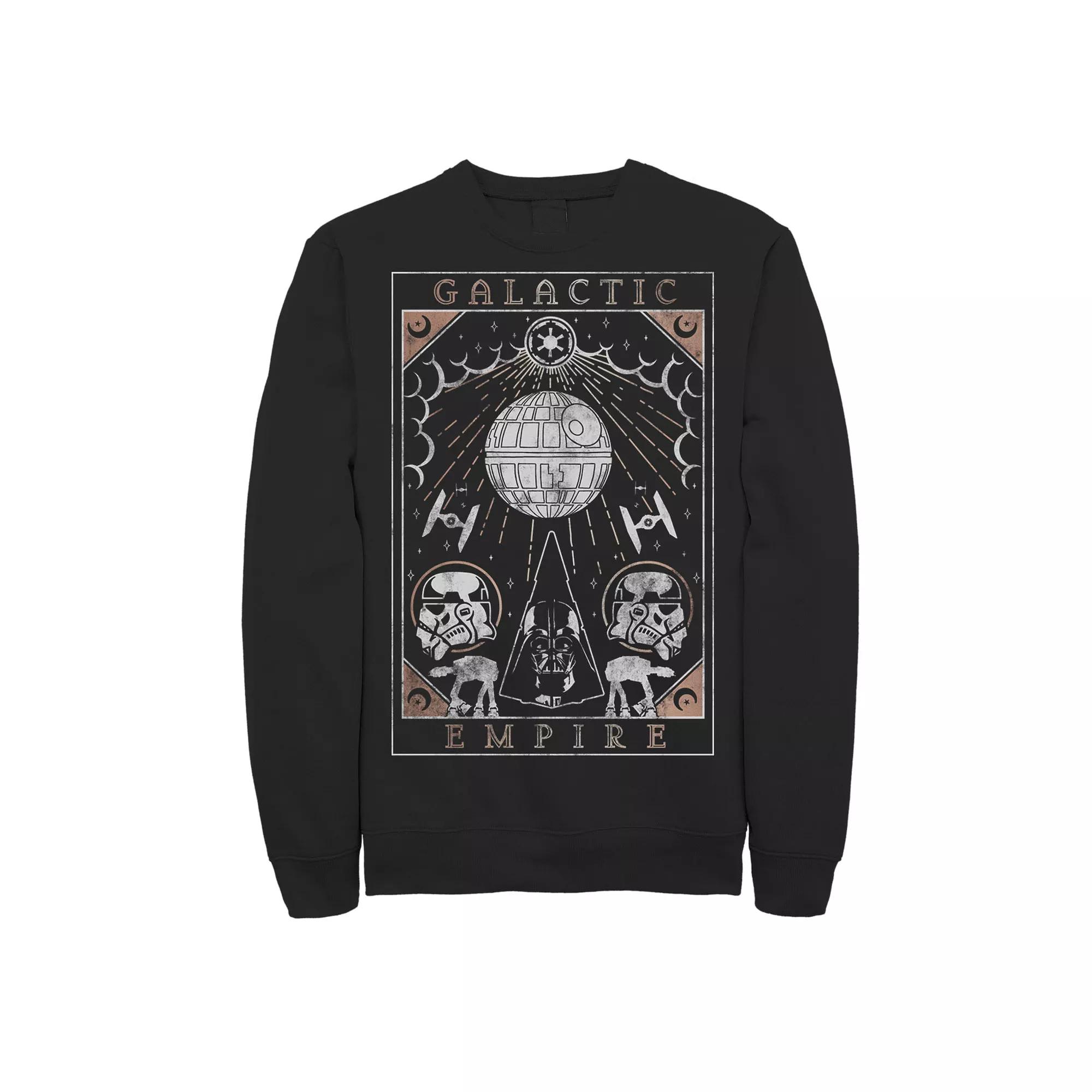 Men's Star Wars Galactic Empire Death Star Poster Sweatshirt,  Product Image