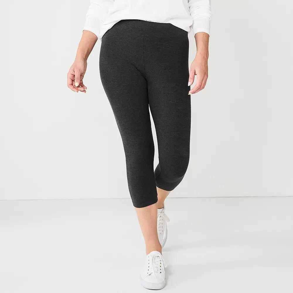 Women's Sonoma Goods For Life® Wide-Waistband Capri Leggings,  Product Image