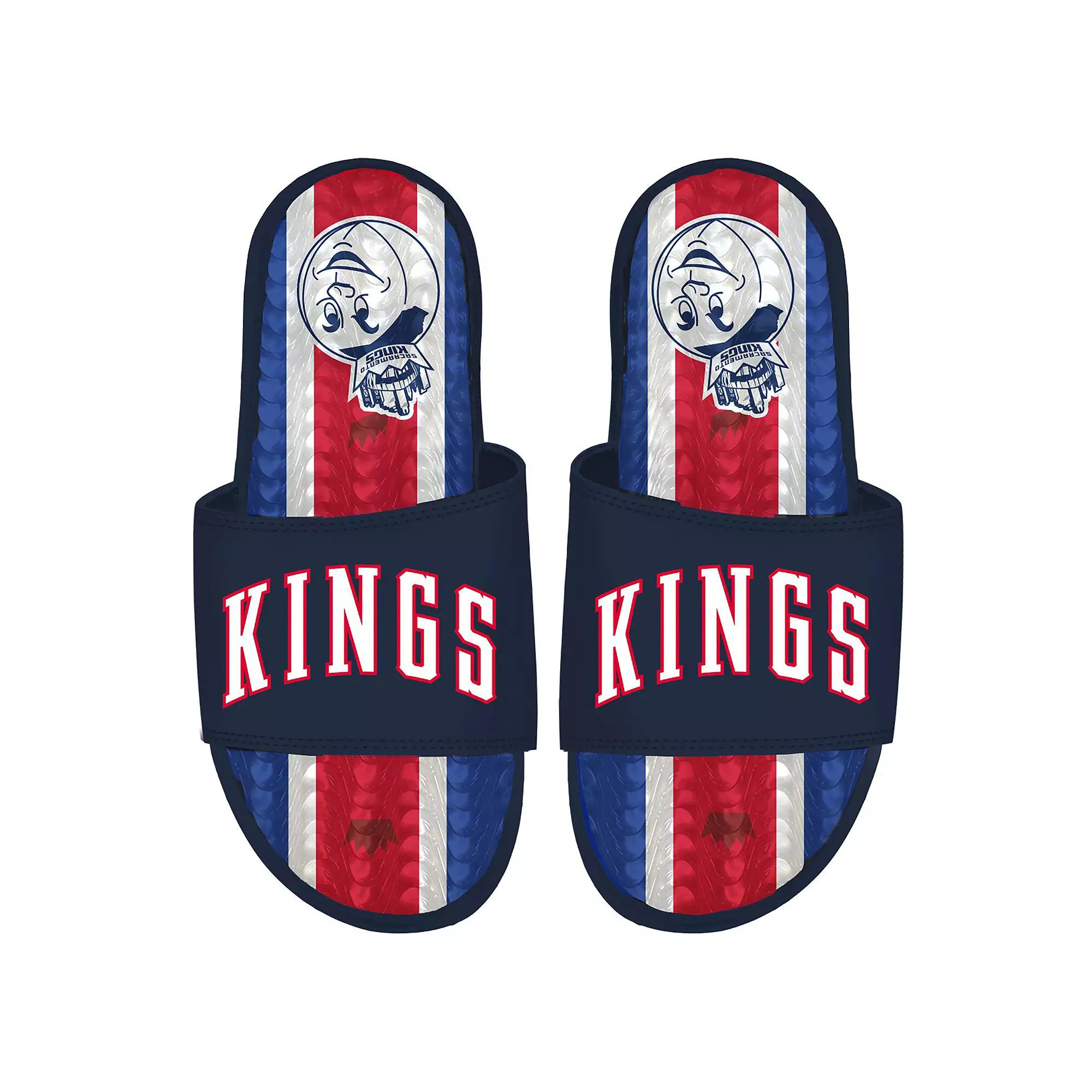 Men's ISlide Sacramento Kings 2024/25 City Edition Gel Slide Sandals, Size: 10, Kng Blue Product Image