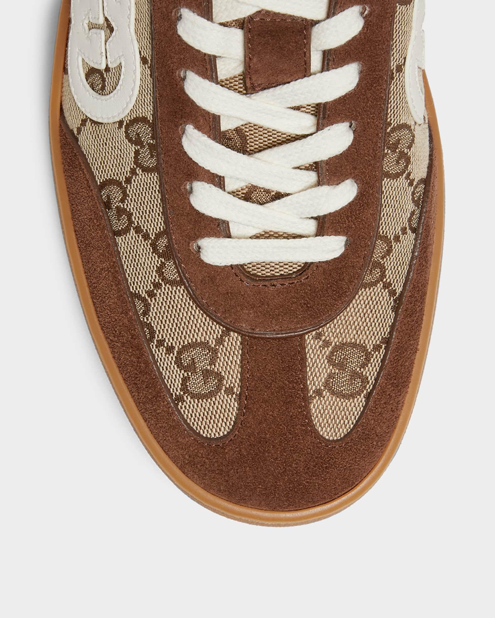 Men's G75 Suede and GG Supreme Retro Low-Top Sneakers Product Image