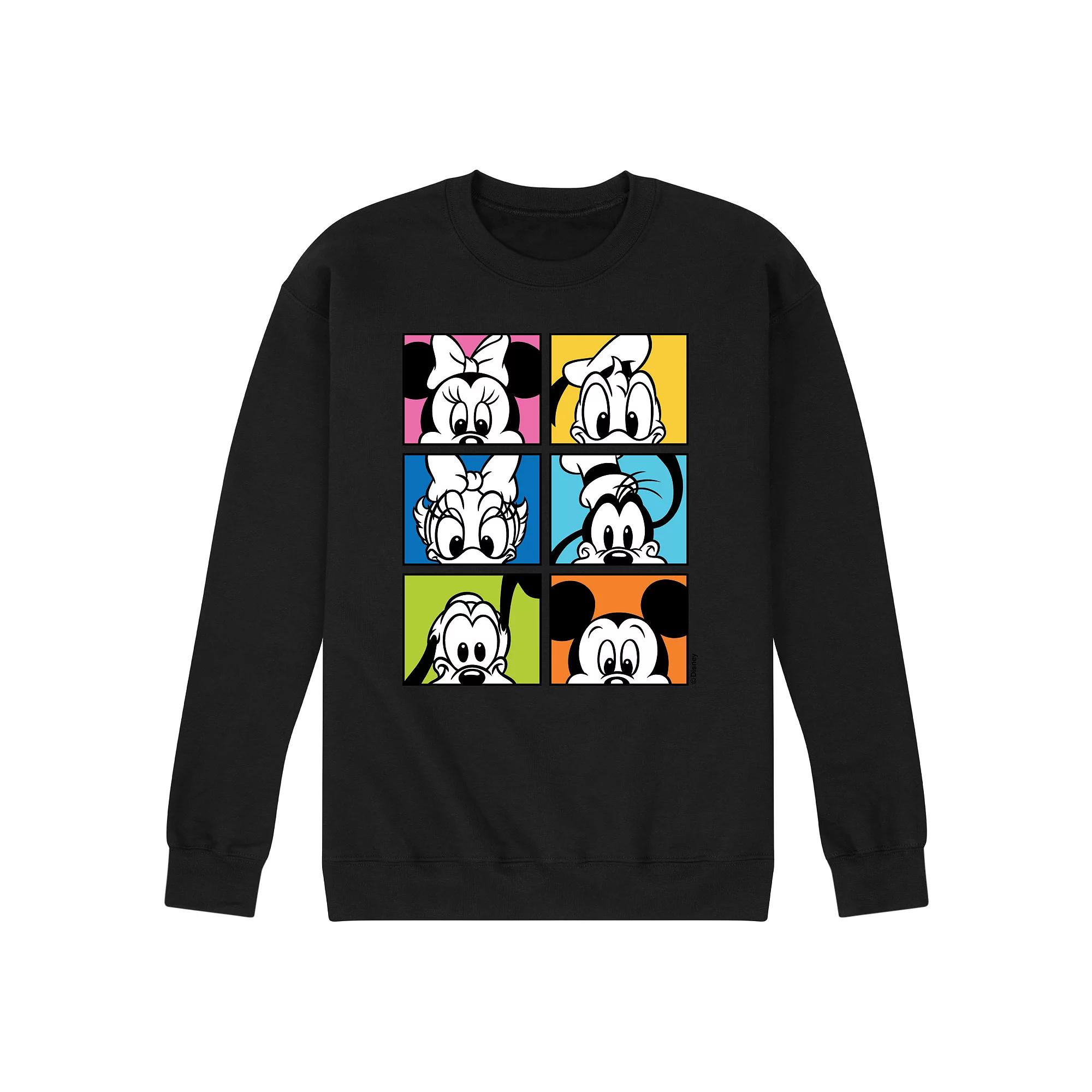 Disney's Mickey Friends Grid Men's Fleece Sweatshirt,  Product Image