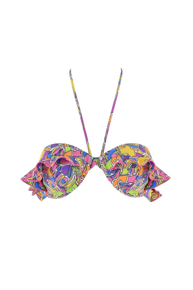 MARNIE BIKINI TOP - TROPICAL BUTTERFLY BLOOM Product Image
