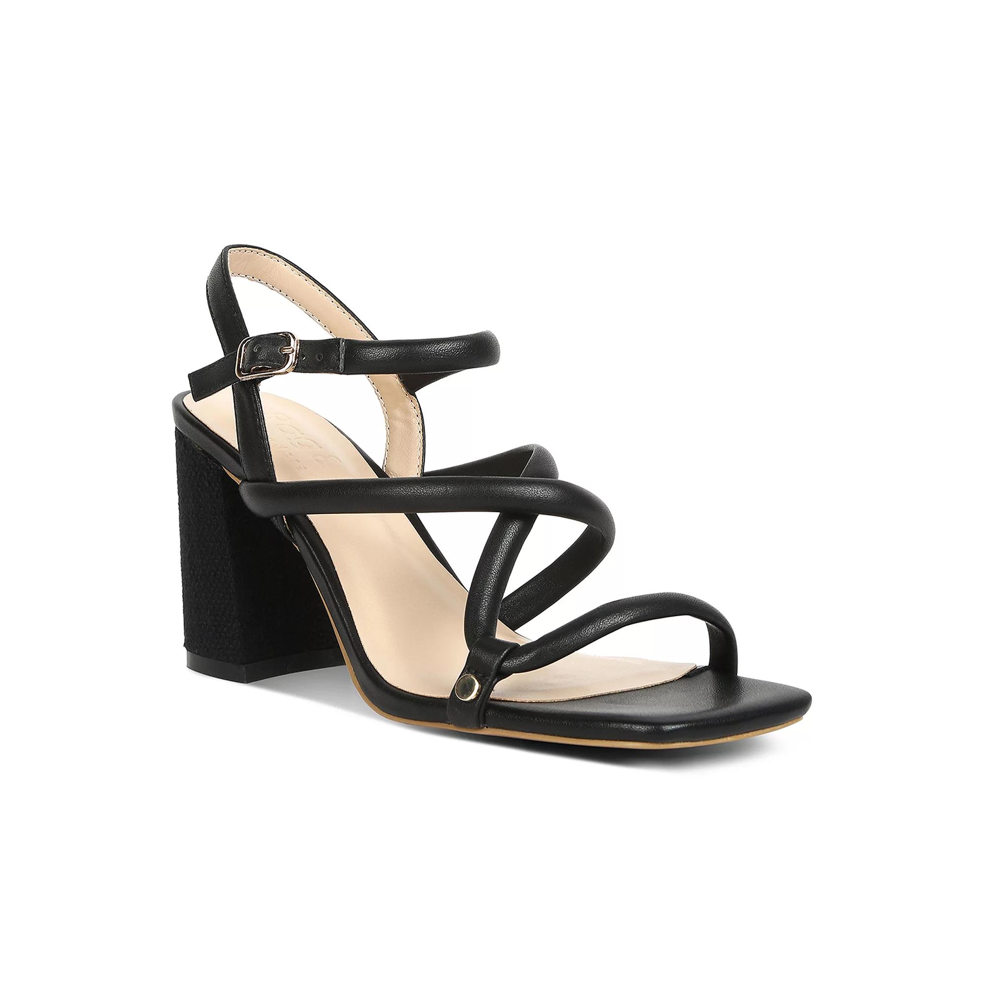 Rag & Co Women's Strappy Block Heel Dress Sandals, Size: 5, Brown Product Image