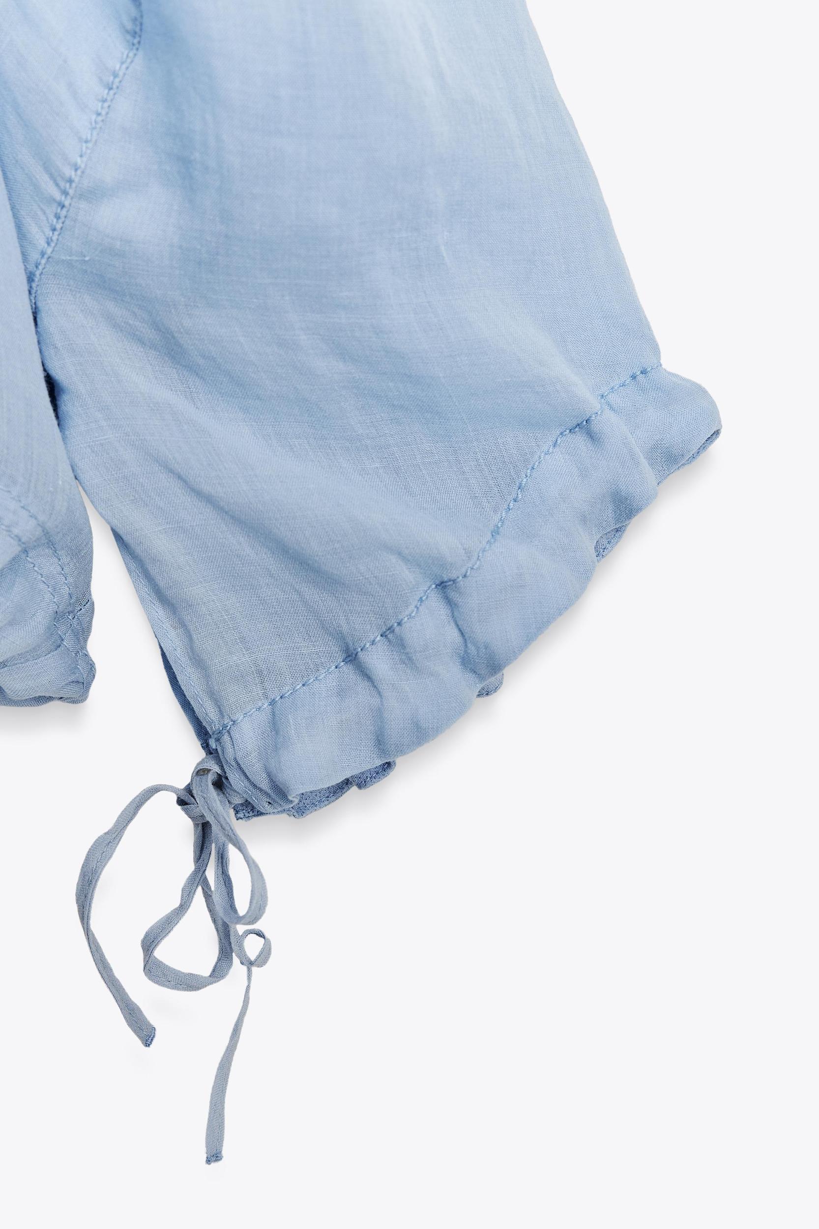 ZW COLLECTION MANDARIN COLLAR TIE SHIRT Product Image