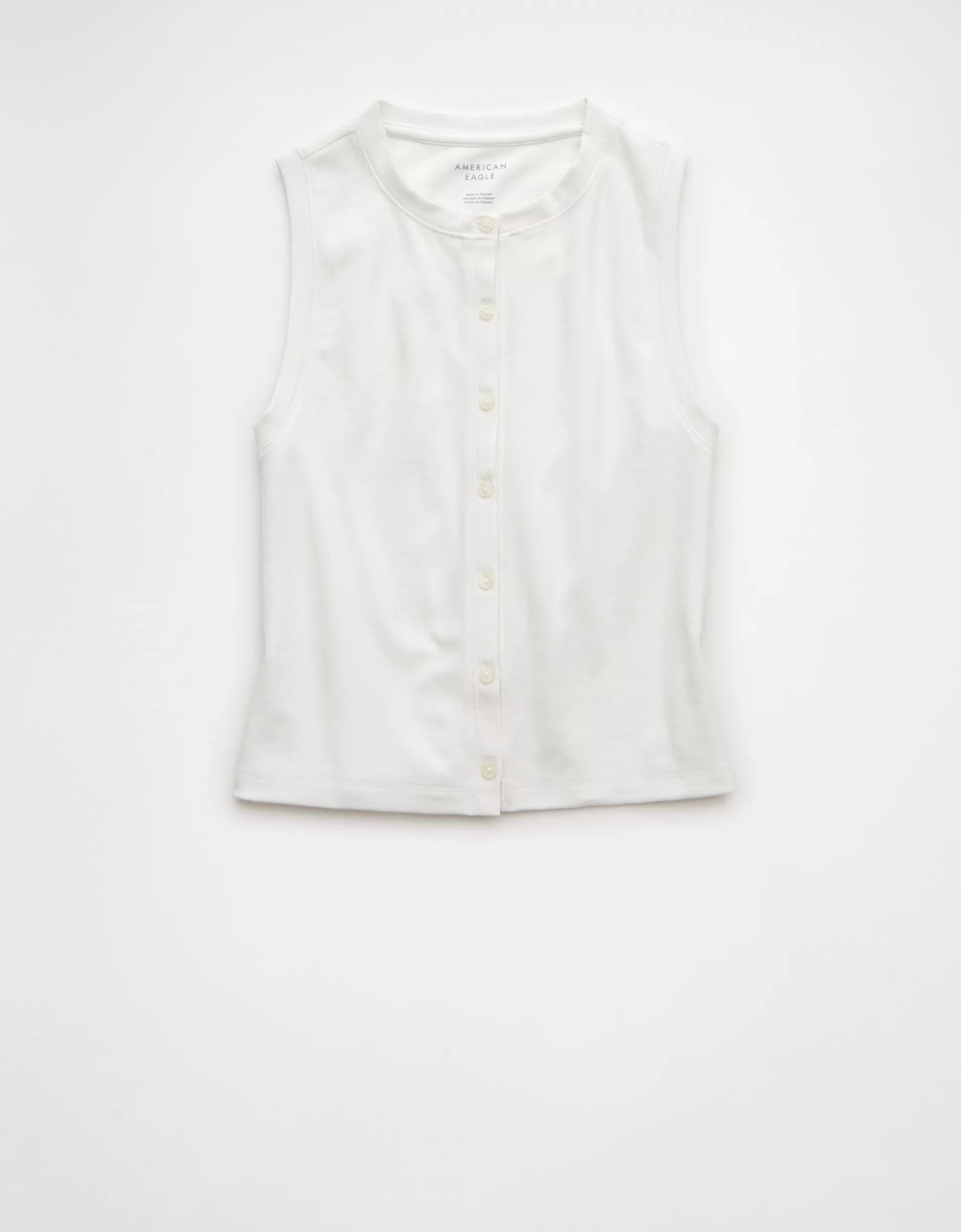AE Button-Up Tank Top Product Image