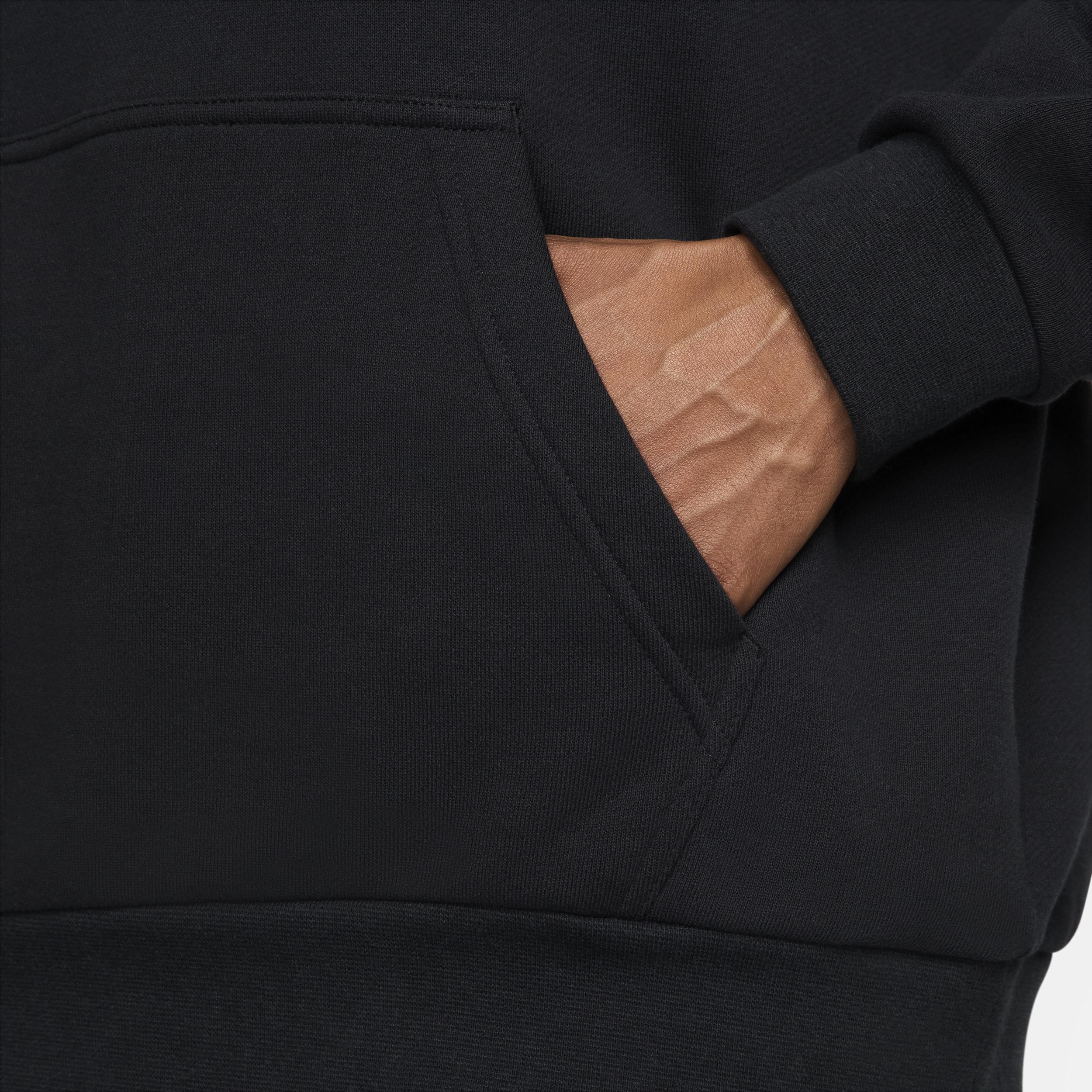 Nike Mens Club Fleece Oversized French Terry Pullover Hoodie | HJ1816-010 Product Image