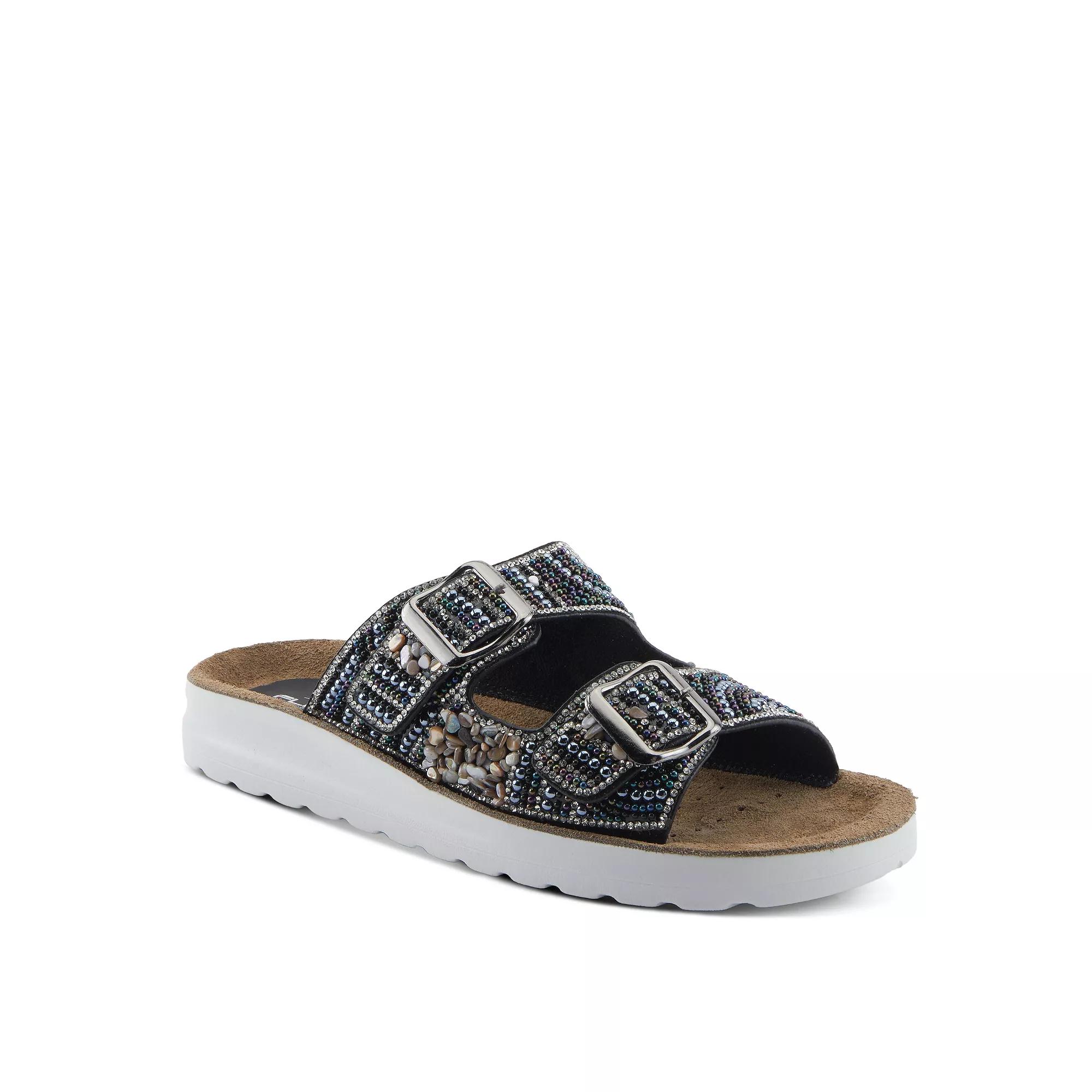 Flexus by Spring Step Cytheria Women's Slide Sandals, Size: 41, Black Team Product Image