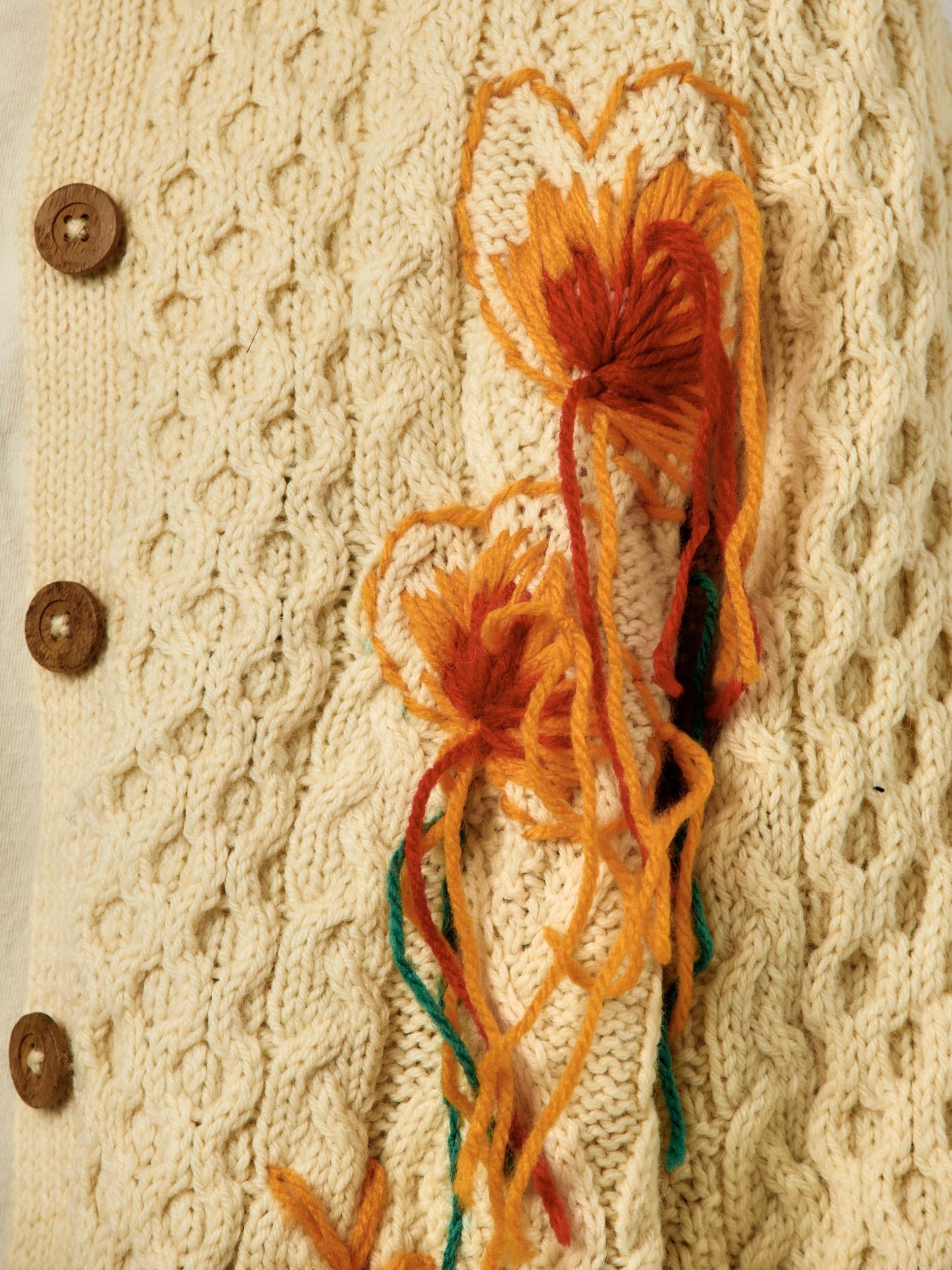 Union Hand Embroidery Fisherman Knit (Ecru) Product Image