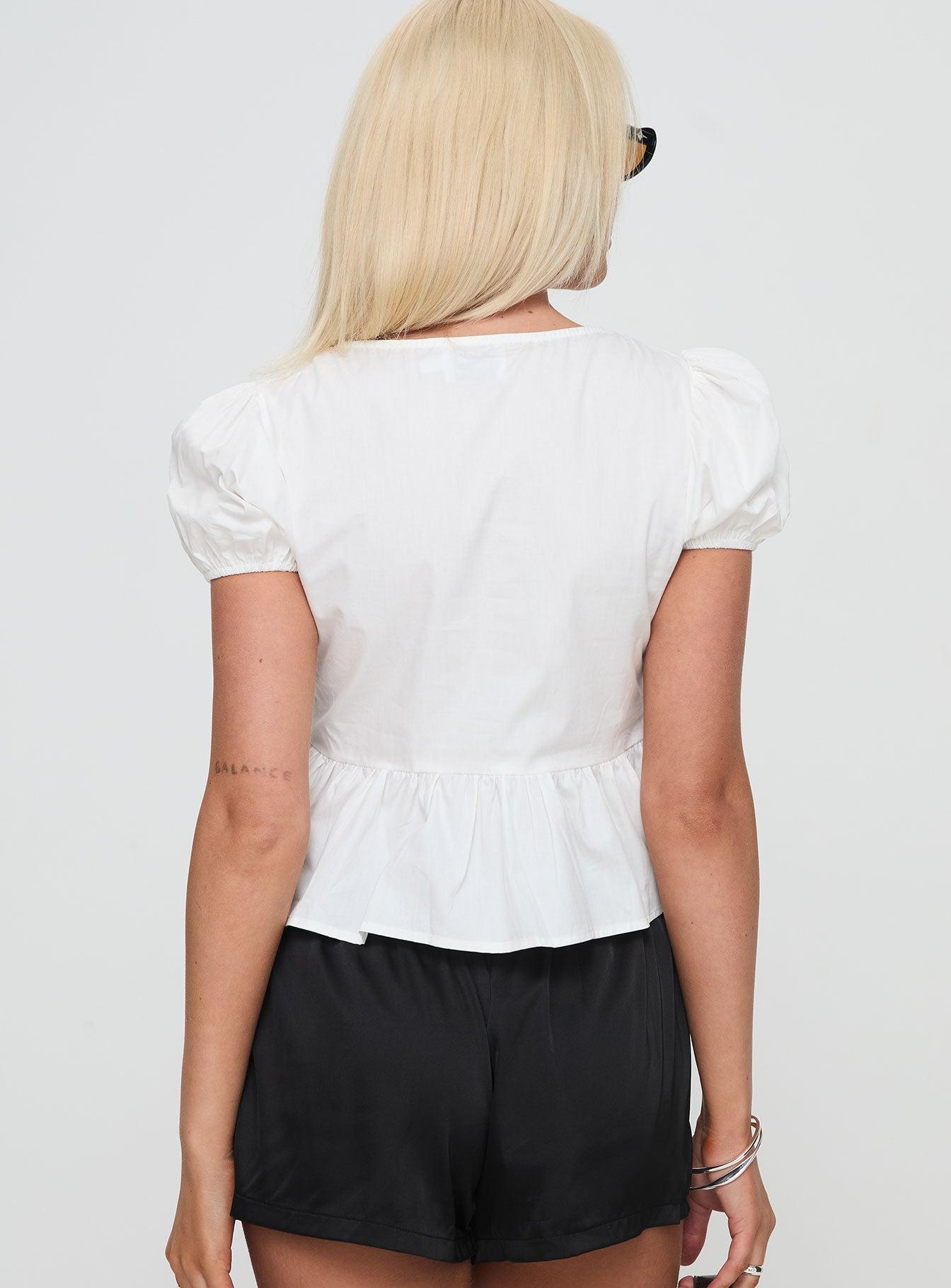 Ive Got Sunshine Top White Product Image