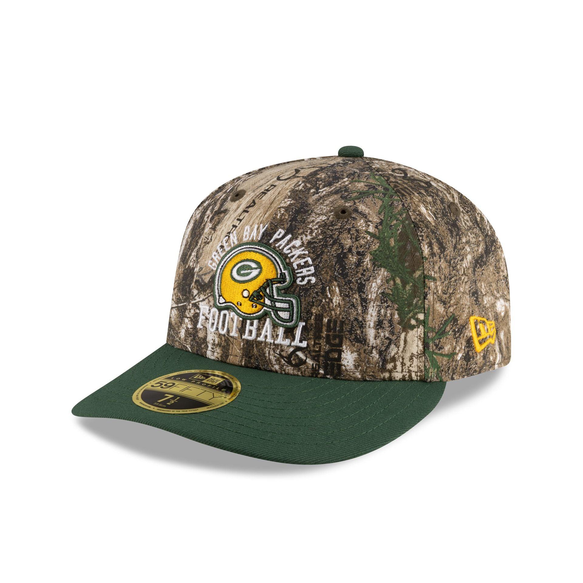 Just Caps Realtree Green Bay Packers Low Profile 59FIFTY Fitted Hat Male Product Image