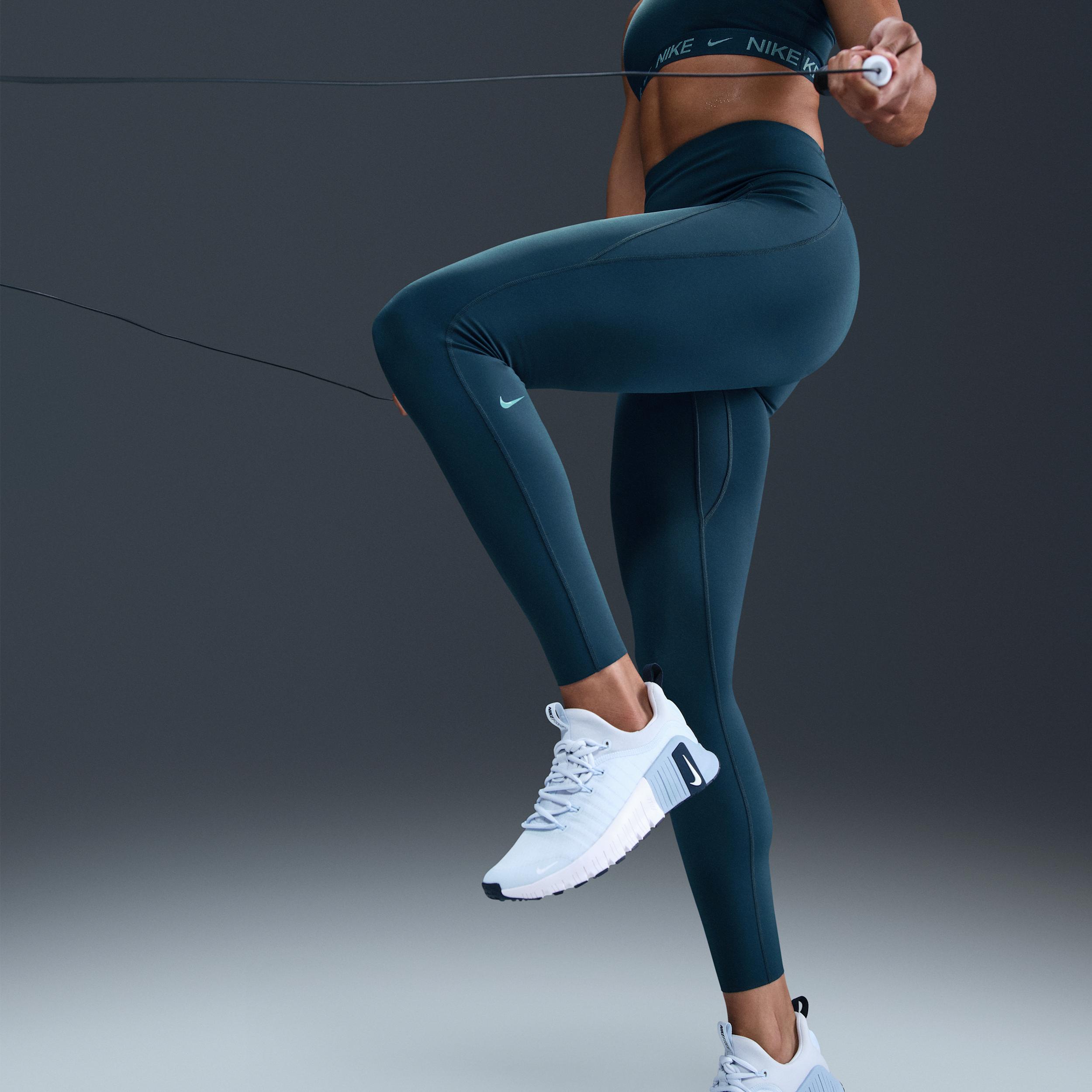 Nike Womens Universa High-Waisted Full-Length Leggings with No Front Seam | HQ6810-478 Product Image