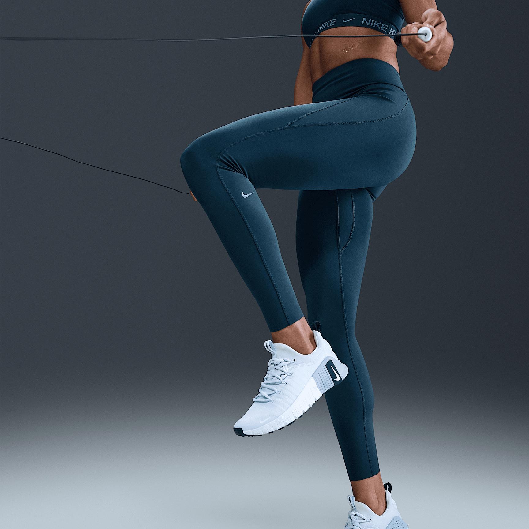 Nike Womens Universa High-Waisted Full-Length Leggings with No Front Seam | HQ6810-410 Product Image
