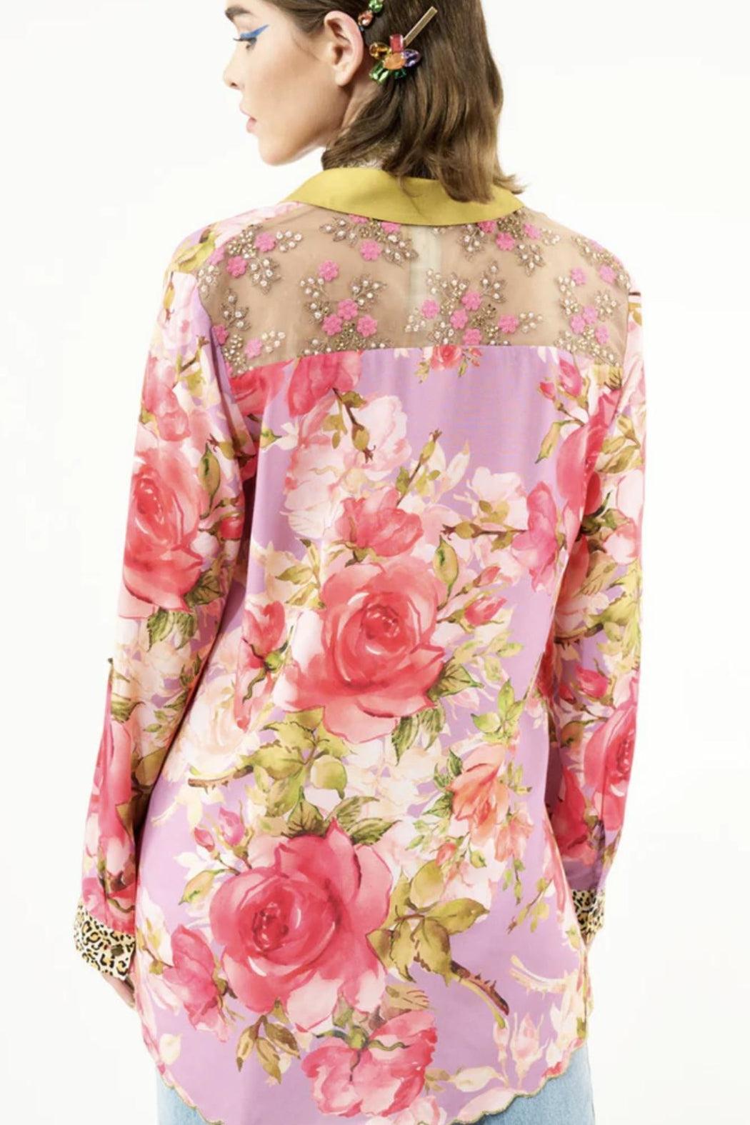 Lavender Floral Blouse Product Image