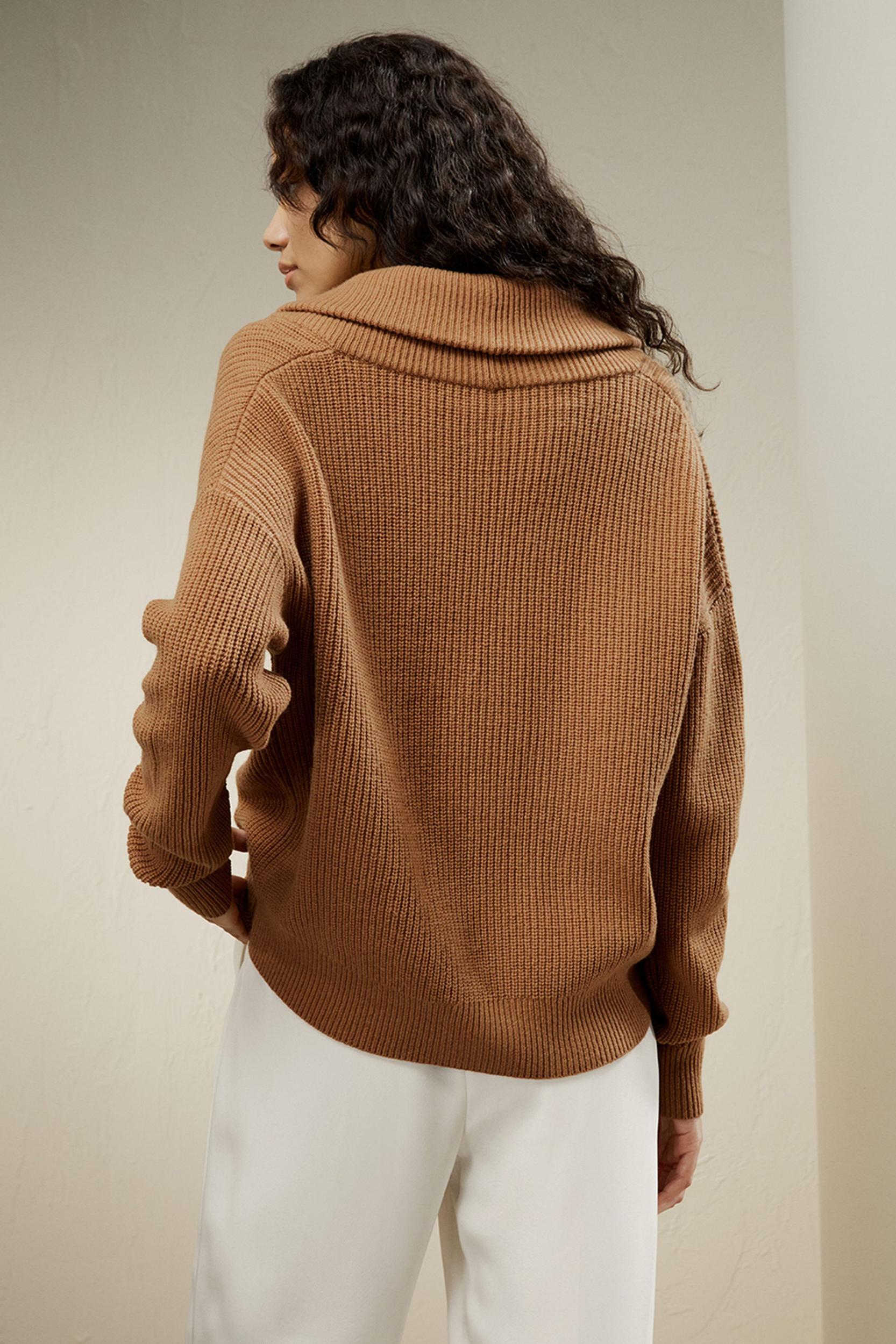 Wool-Cashmere Blend Shawl Collar Cardigan Product Image