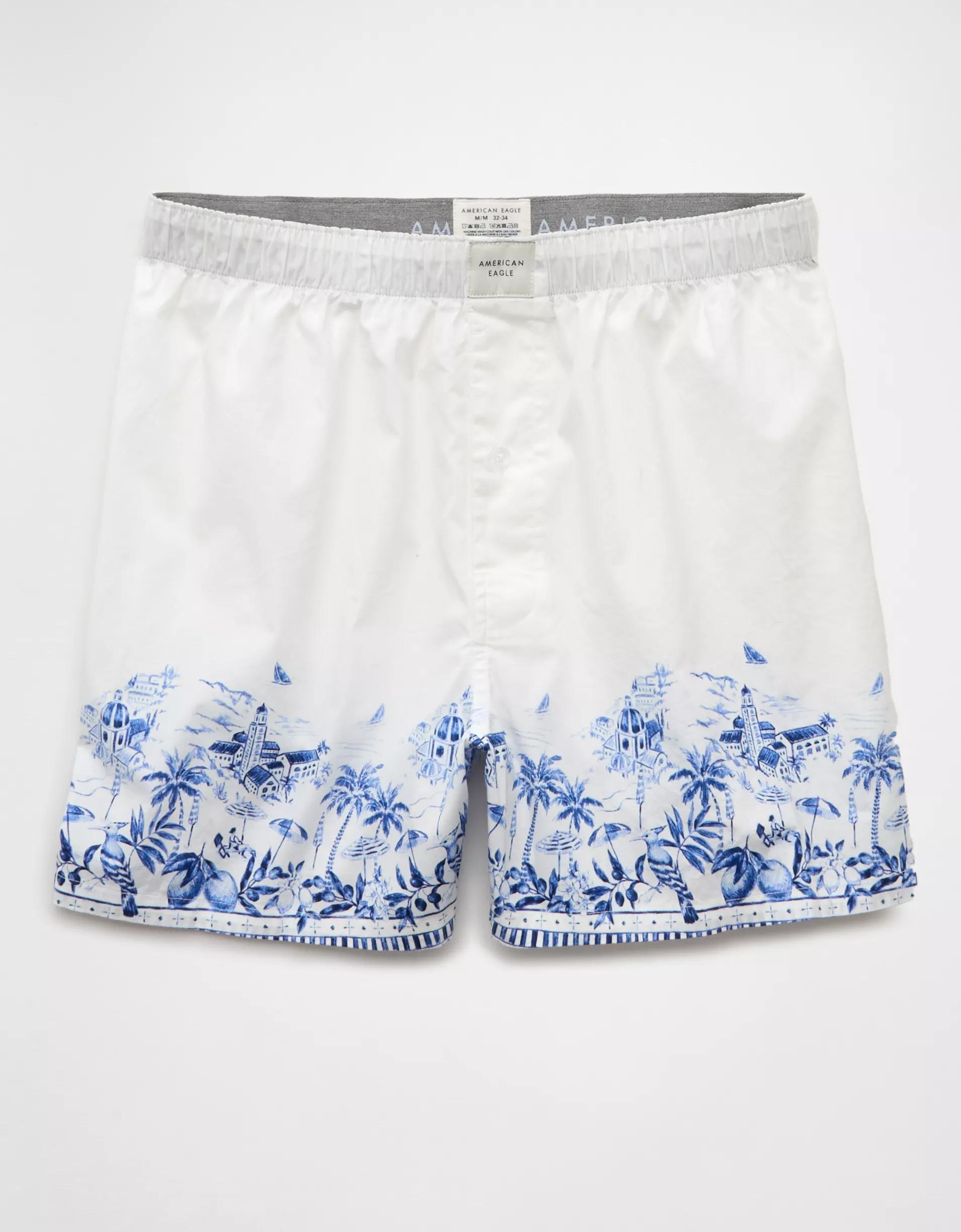 AEO Men's Italian Scenic Print Stretch Boxer Short Product Image
