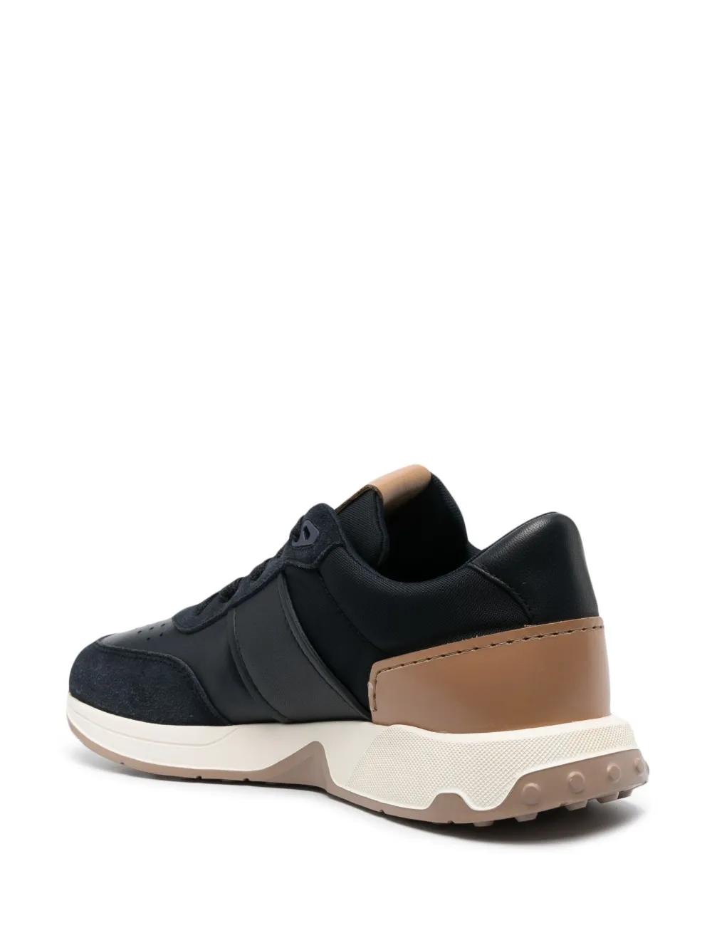 leather-trimmed low-top sneakers Product Image