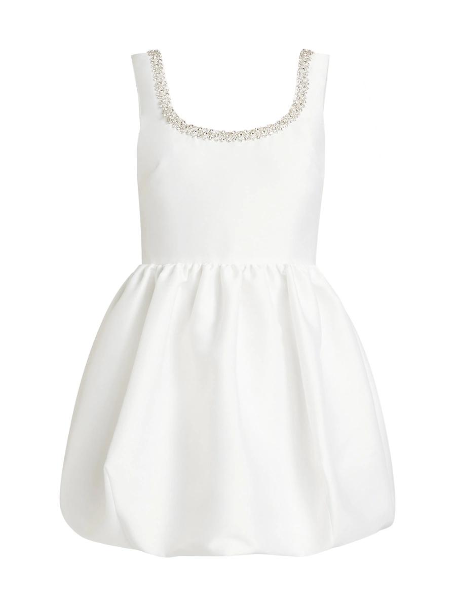 Womens Taffeta Embellished Minidress Product Image