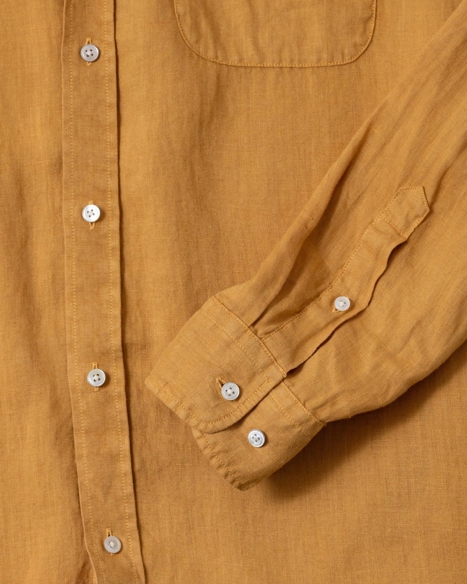 Garment Dyed Linen Shirt in British Khaki Product Image