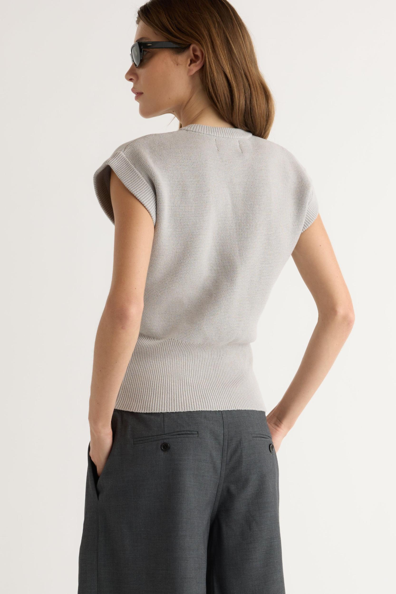 Solea Button Knit Vest Product Image