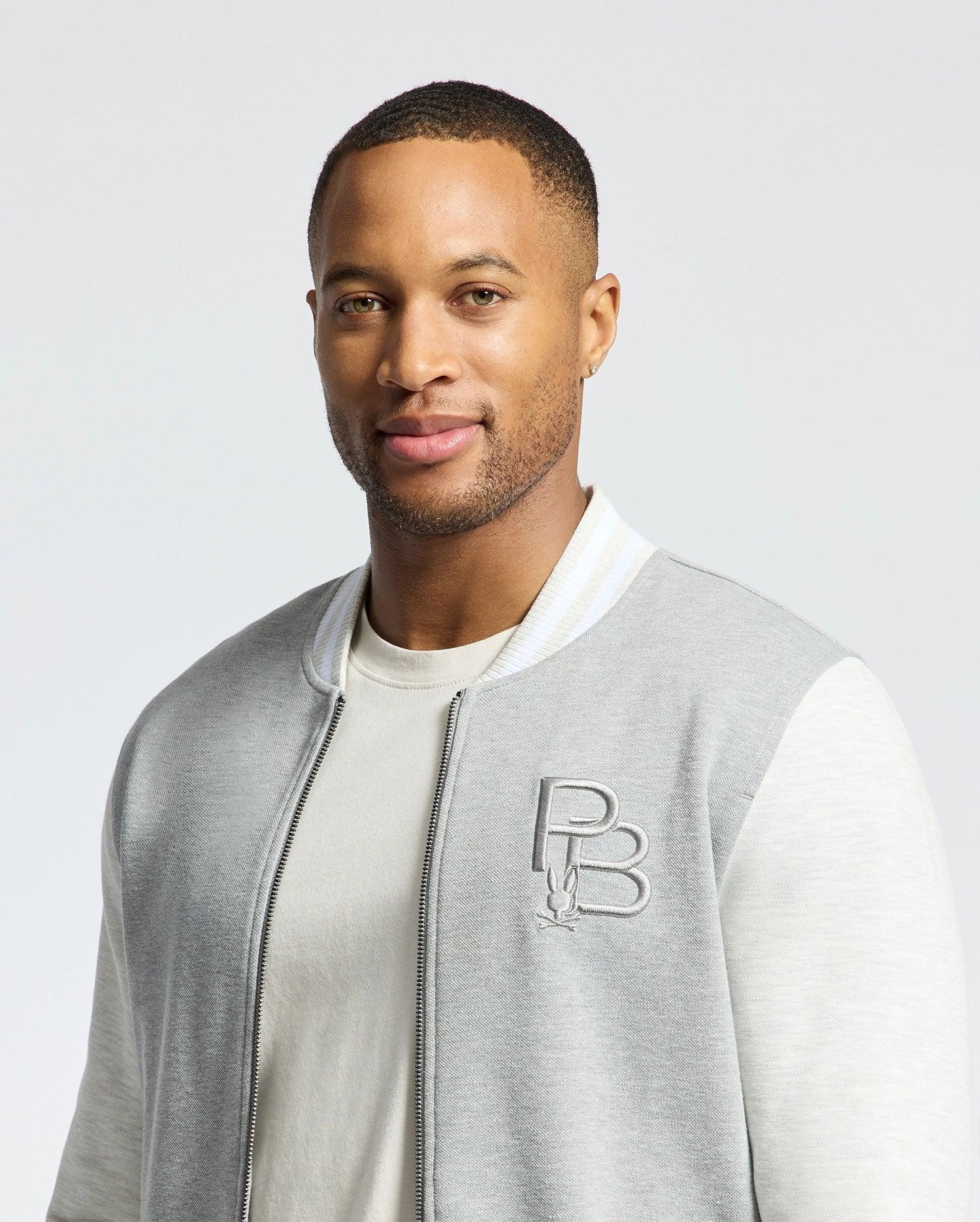 MENS HYDRA COLOR BLOCK KNIT BOMBER - B6J455F200 Male Product Image