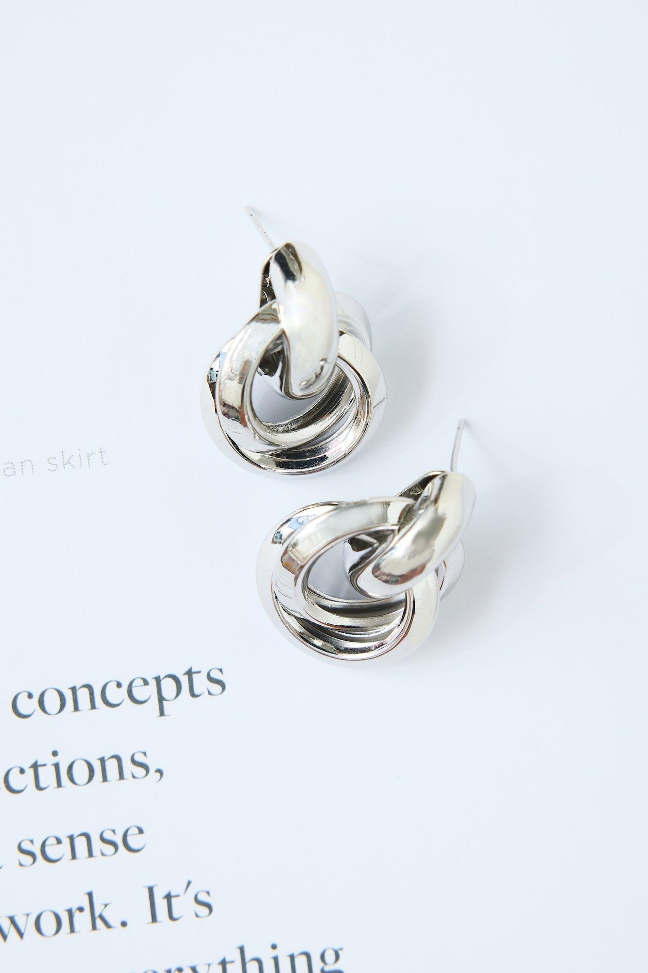 Blossom Studs Earrings Silver Product Image