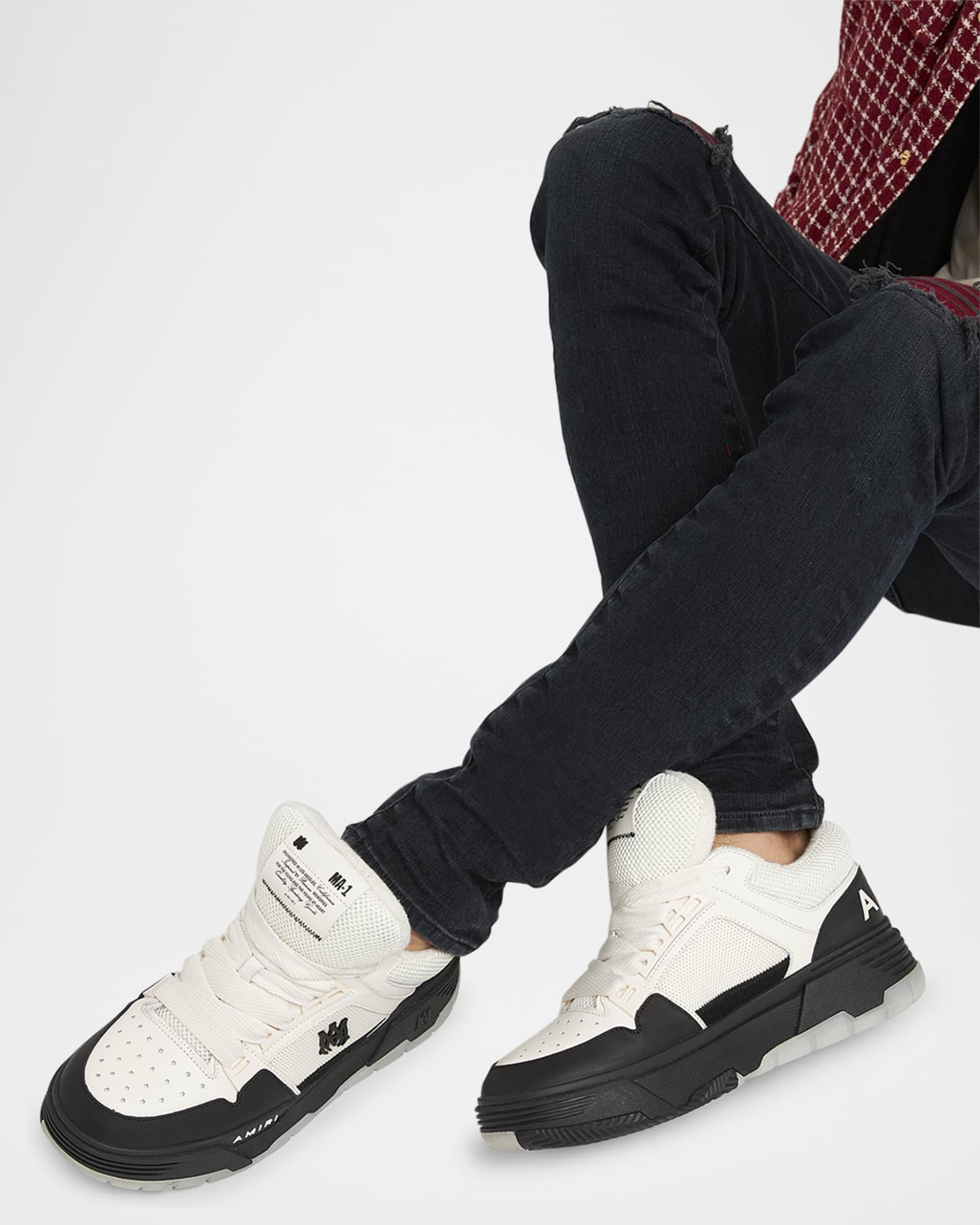 Men's MA-1 Chunky Leather Mid-Top Sneakers Product Image