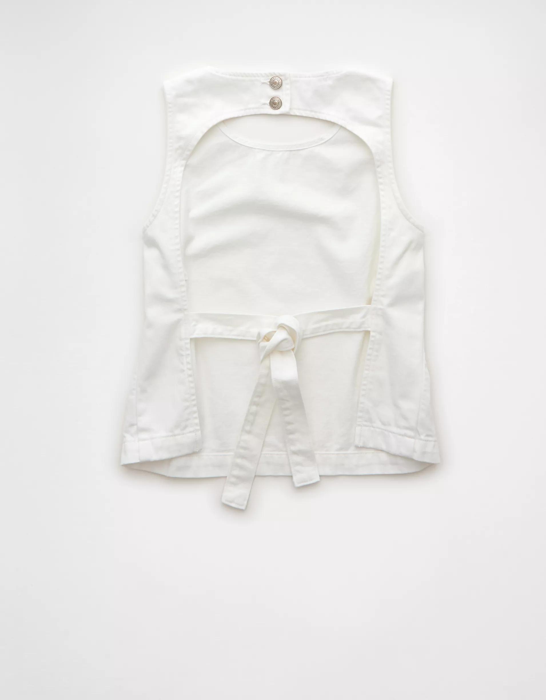 AE Denim Open Back Shirt Product Image