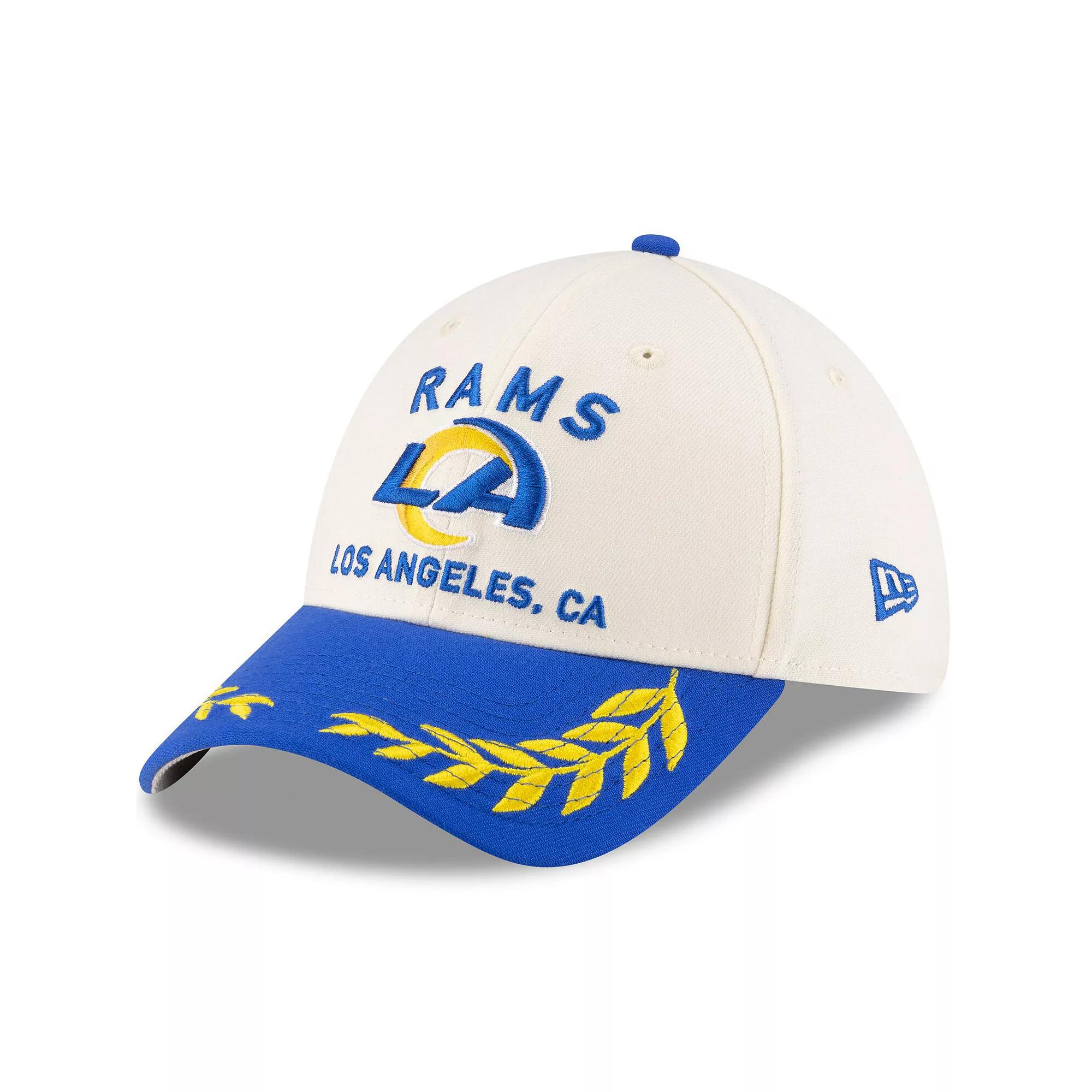 Men's New Era  Cream/Royal Los Angeles Rams 2025 NFL Draft 39THIRTY Flex Hat, Size: Large/XL, Beige Product Image