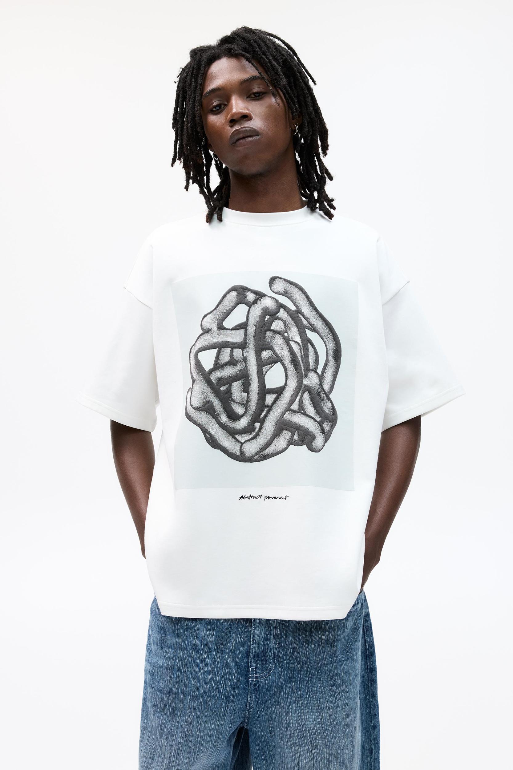 Abstract Movement short sleeve sweatshirt Product Image