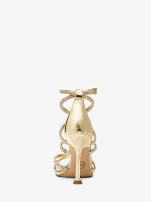 Imani Embellished Metallic Faux Suede Sandal Product Image